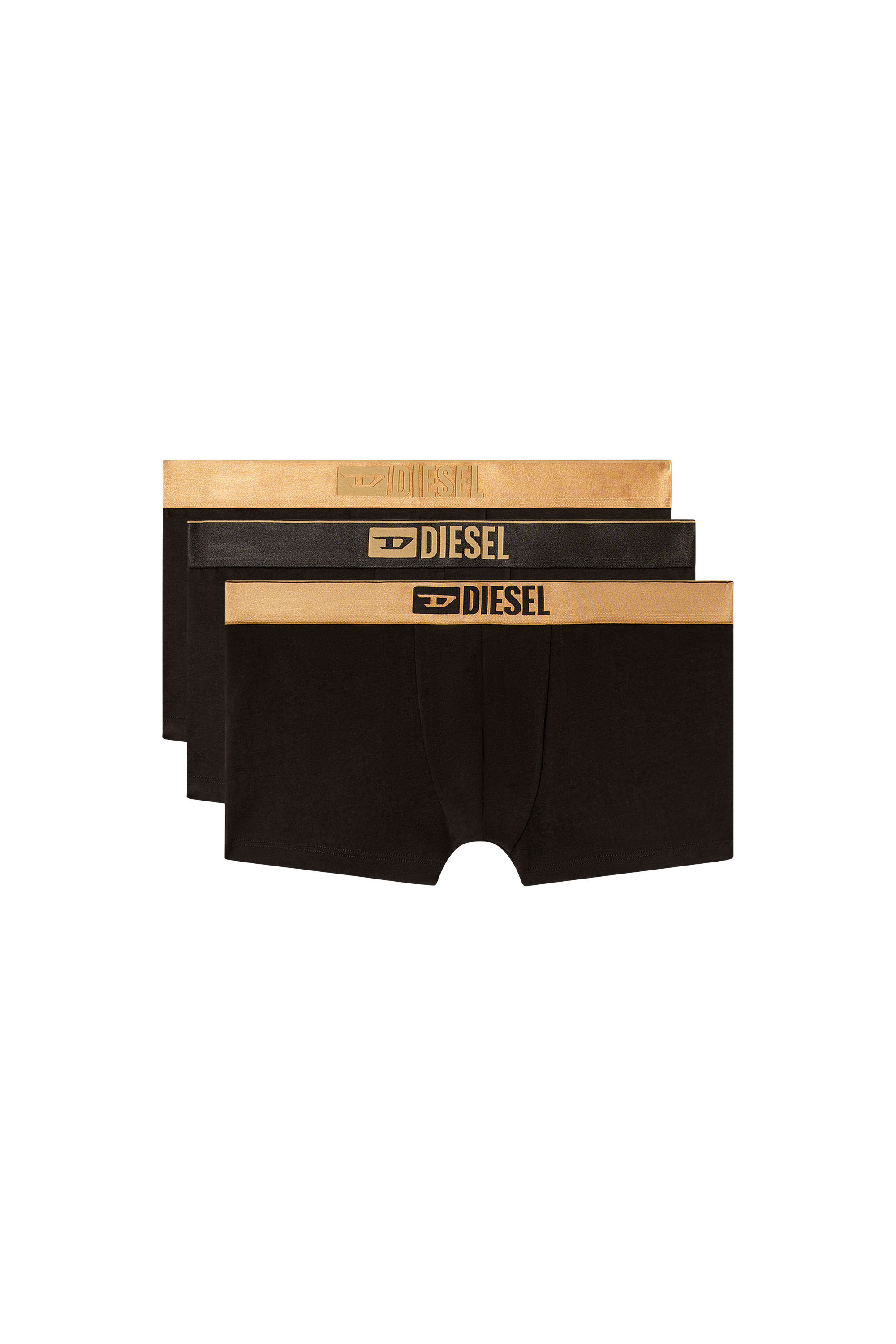 Diesel - DAMIEN-GFT-3PACK, Lot de trois boxers métallisés Homme in Noir - 4