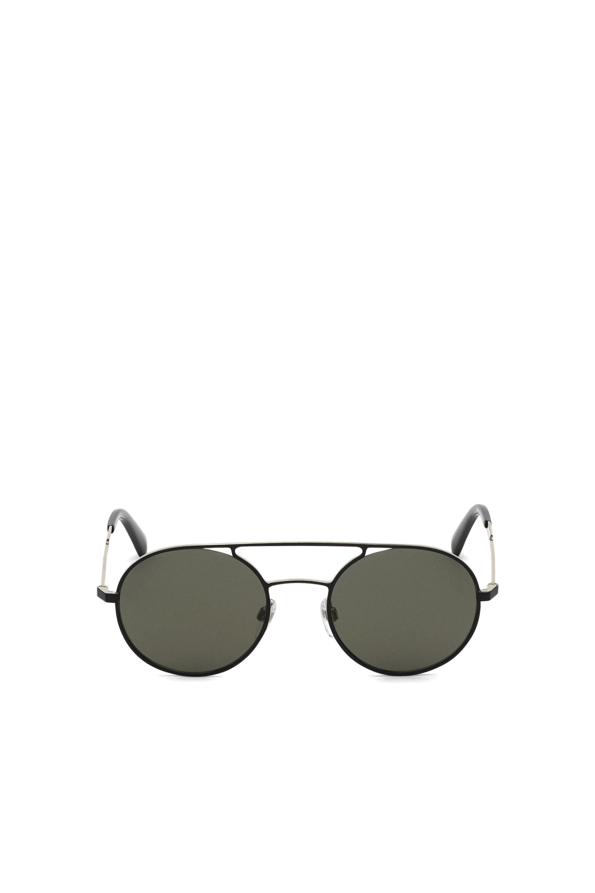 Diesel - DL0301, Lunettes de soleil en métal Mixte in Noir - 1
