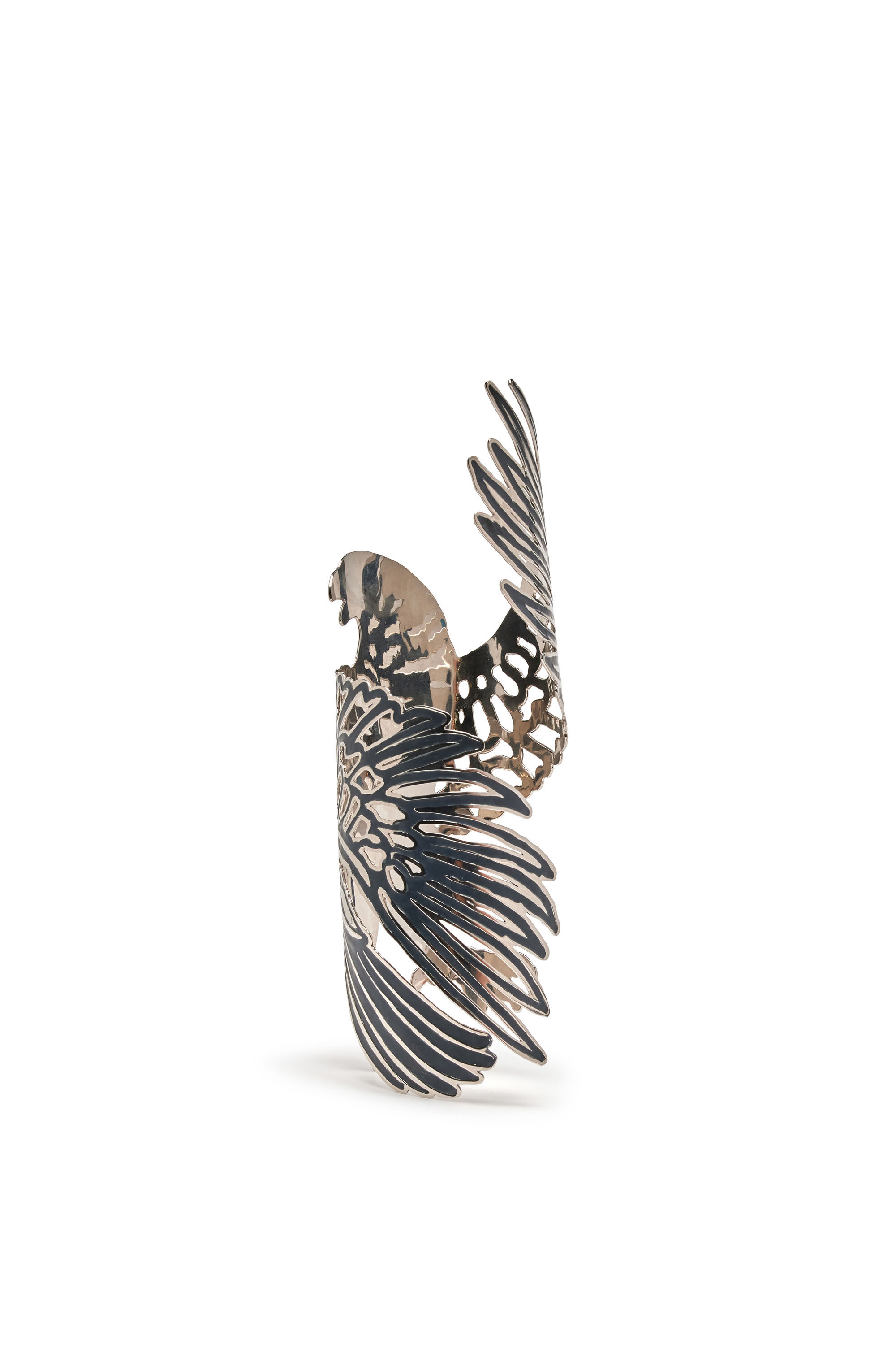 Diesel - EAGLE ARMBAND, Female's Eagle arm cuff in Silver - 2