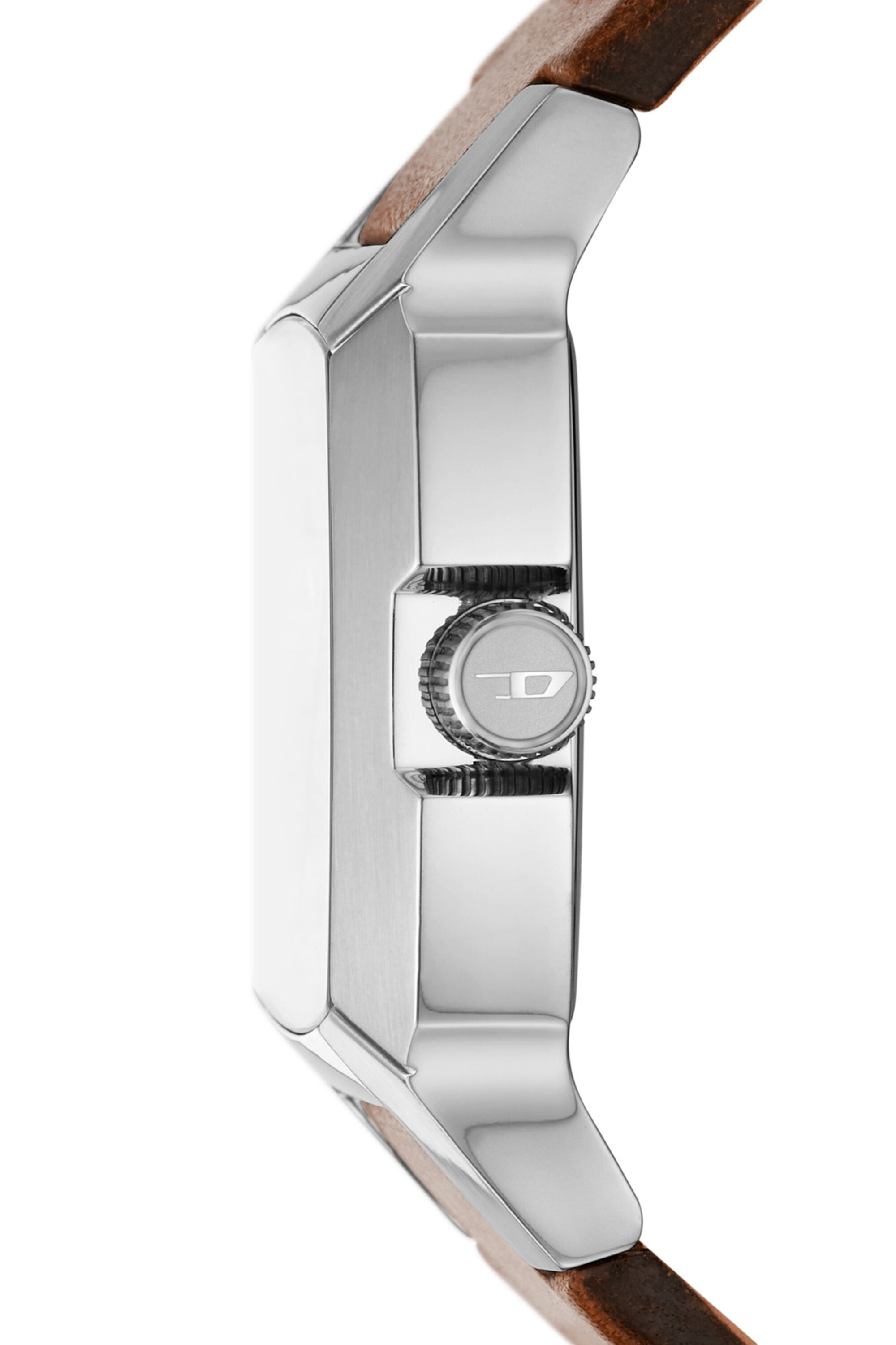 Diesel - DZ1998, Montre Cliffhanger en cuir marron Homme in Marron - 3
