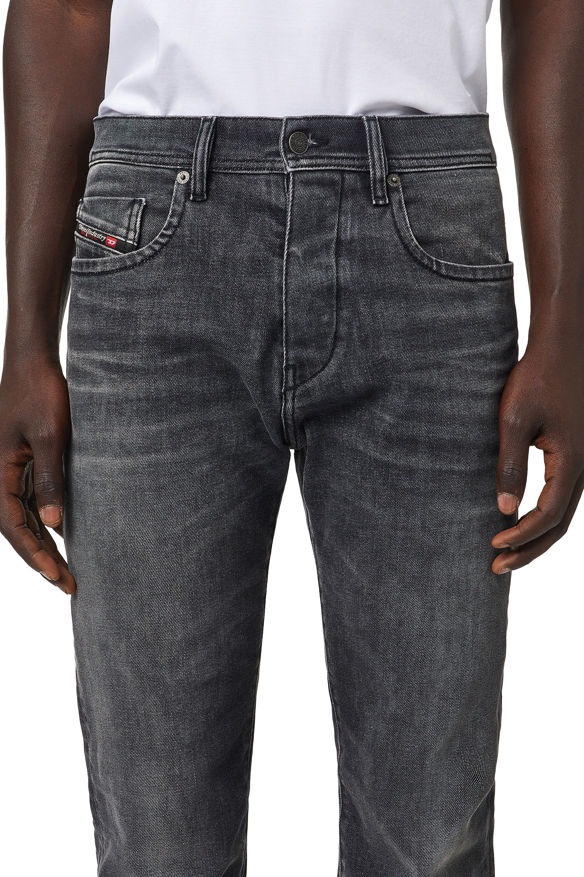 Diesel - D-Vocs 09B42 Bootcut Jeans, Black/Dark Grey - Image 5