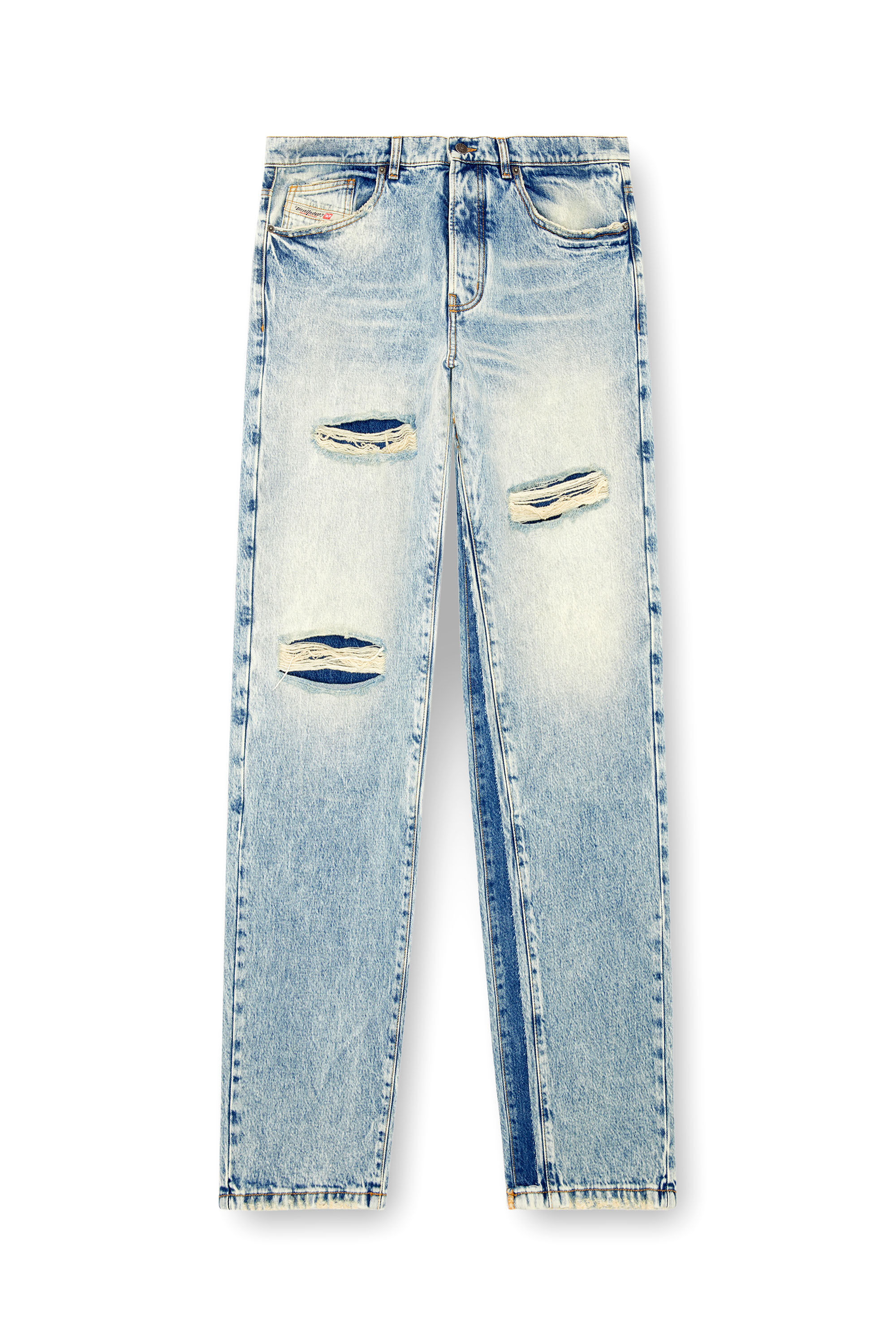 Diesel - Male Straight Jeans D-Fire 0AJEN, Light Blue - Image 2