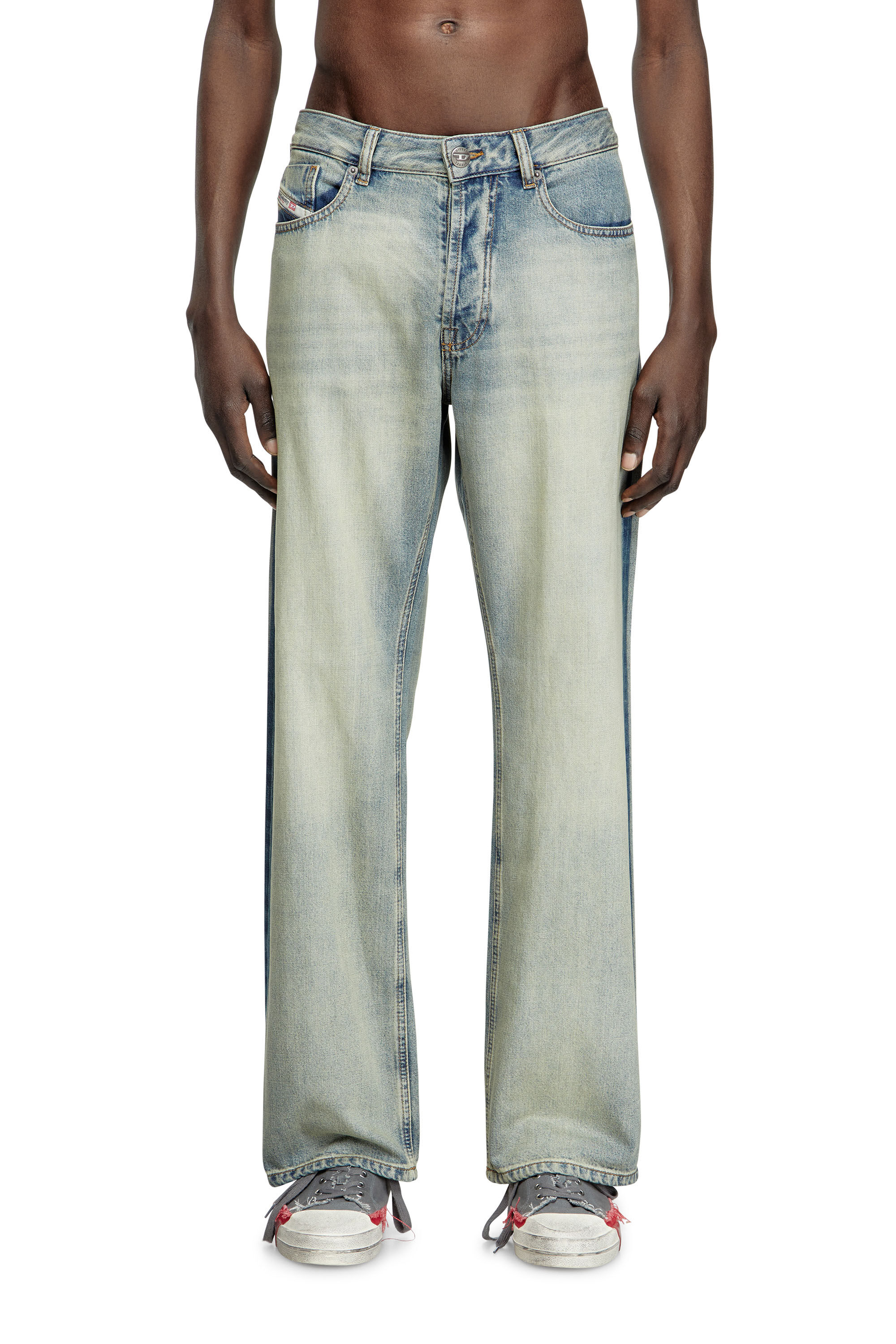 Diesel - Male's Relaxed Jeans 1980 D-Eeper 0ABDF, Light Blue - 3