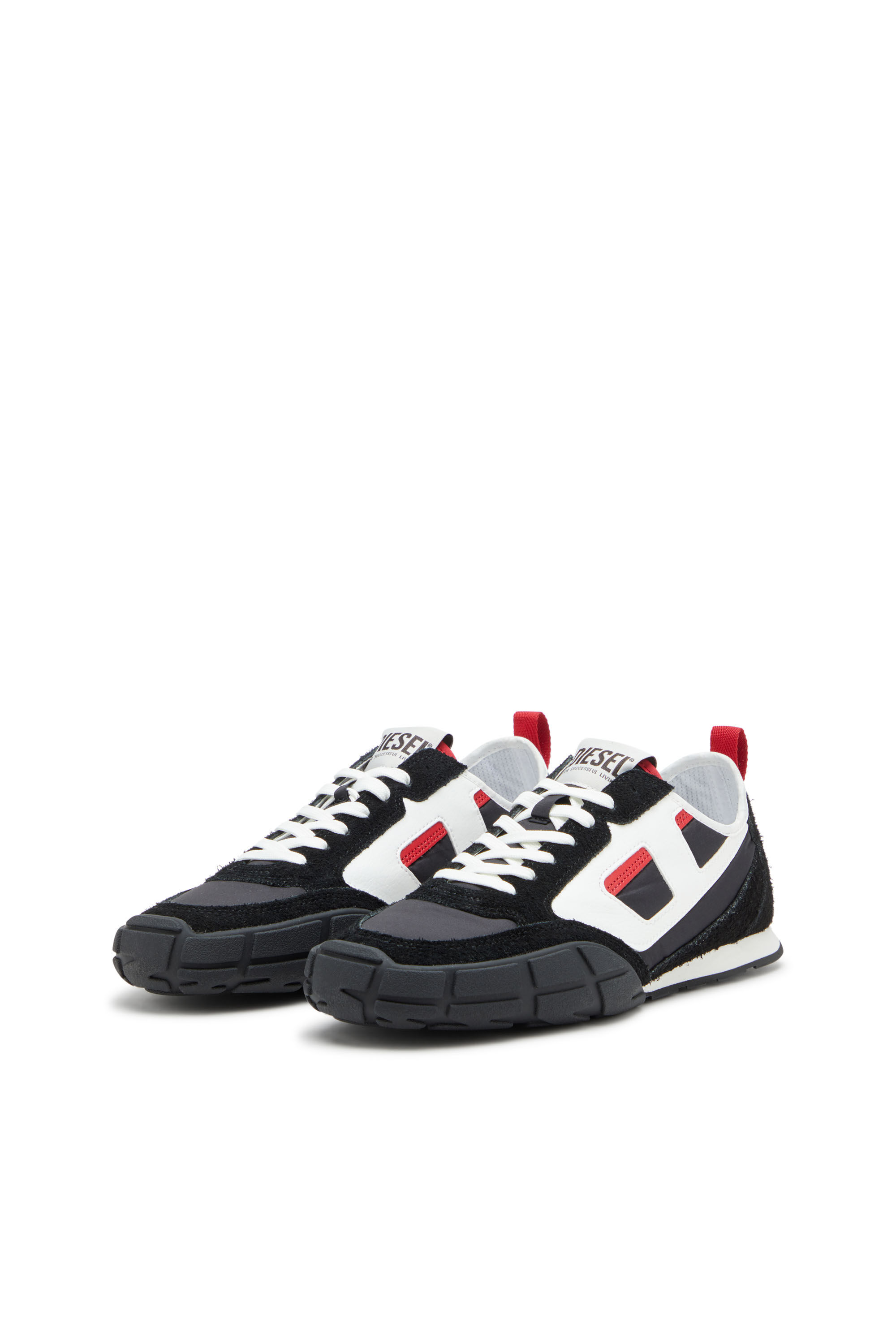 Diesel - S-PAGODHA LOW, Male's Sneakers in leather, suede and ripstop in null - 8