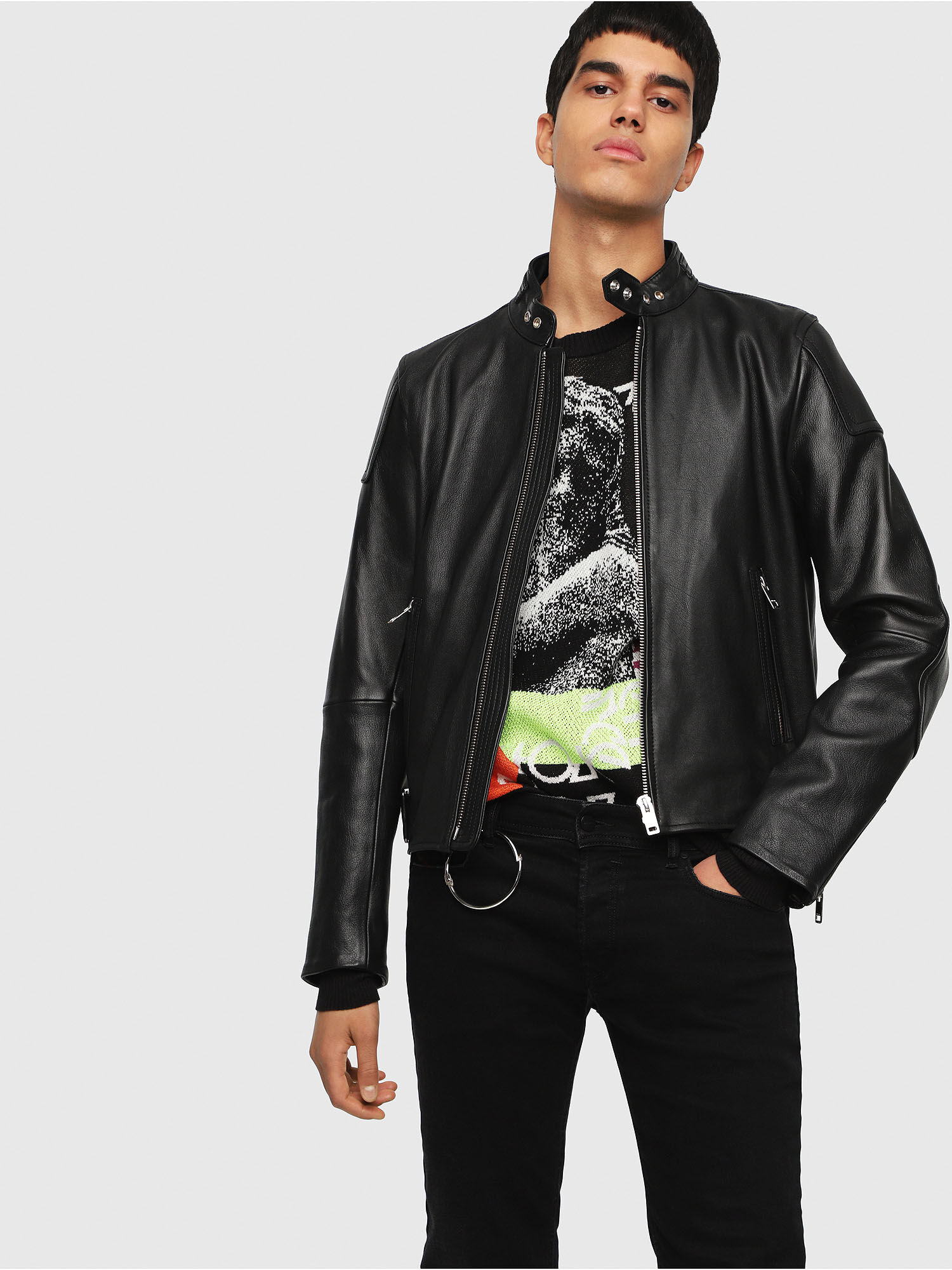 Diesel - L-RUSHIS, Black Leather - Image 1