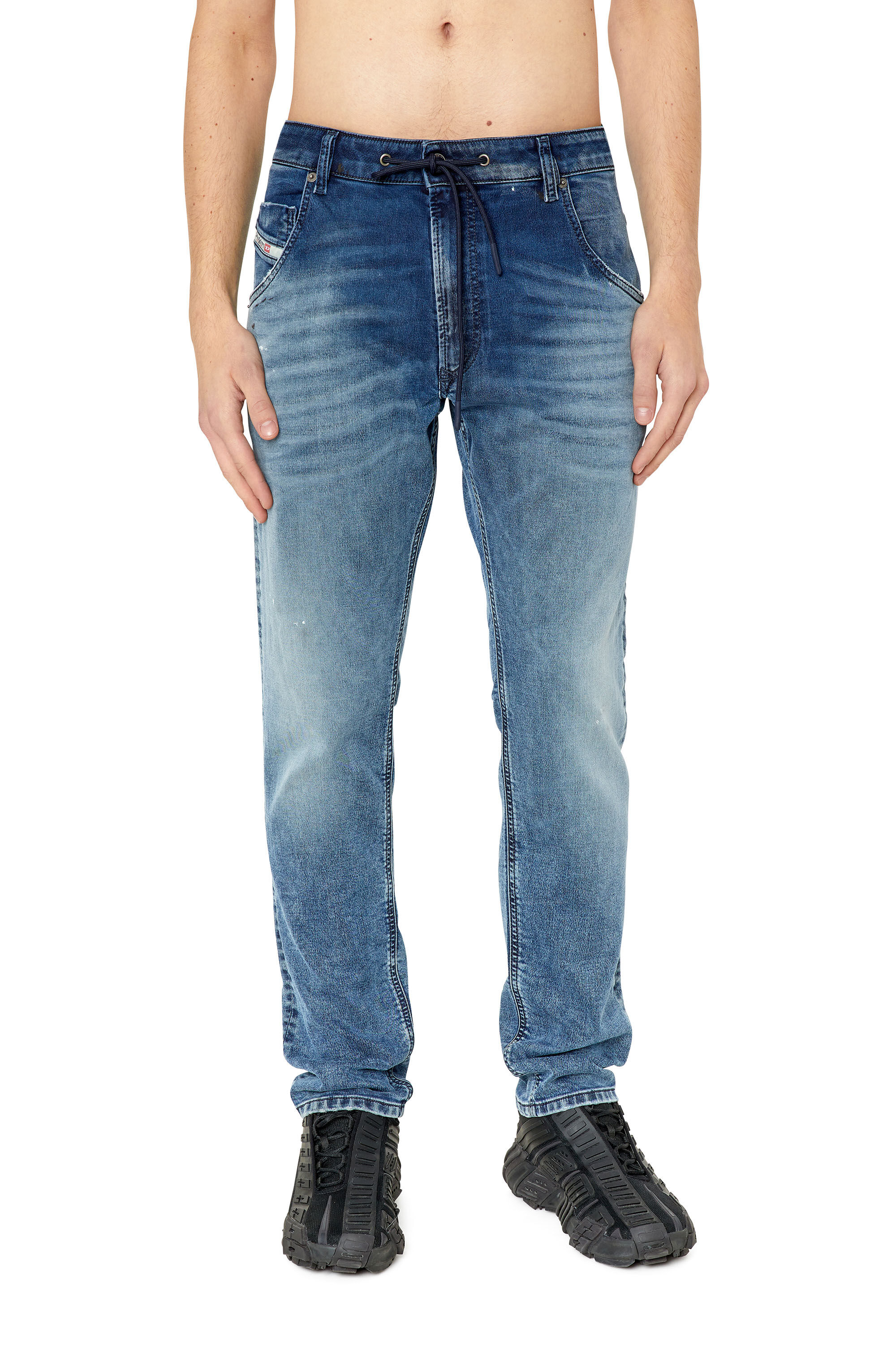 KROOLEY Y NE Man tapered Medium blue Jeans Diesel