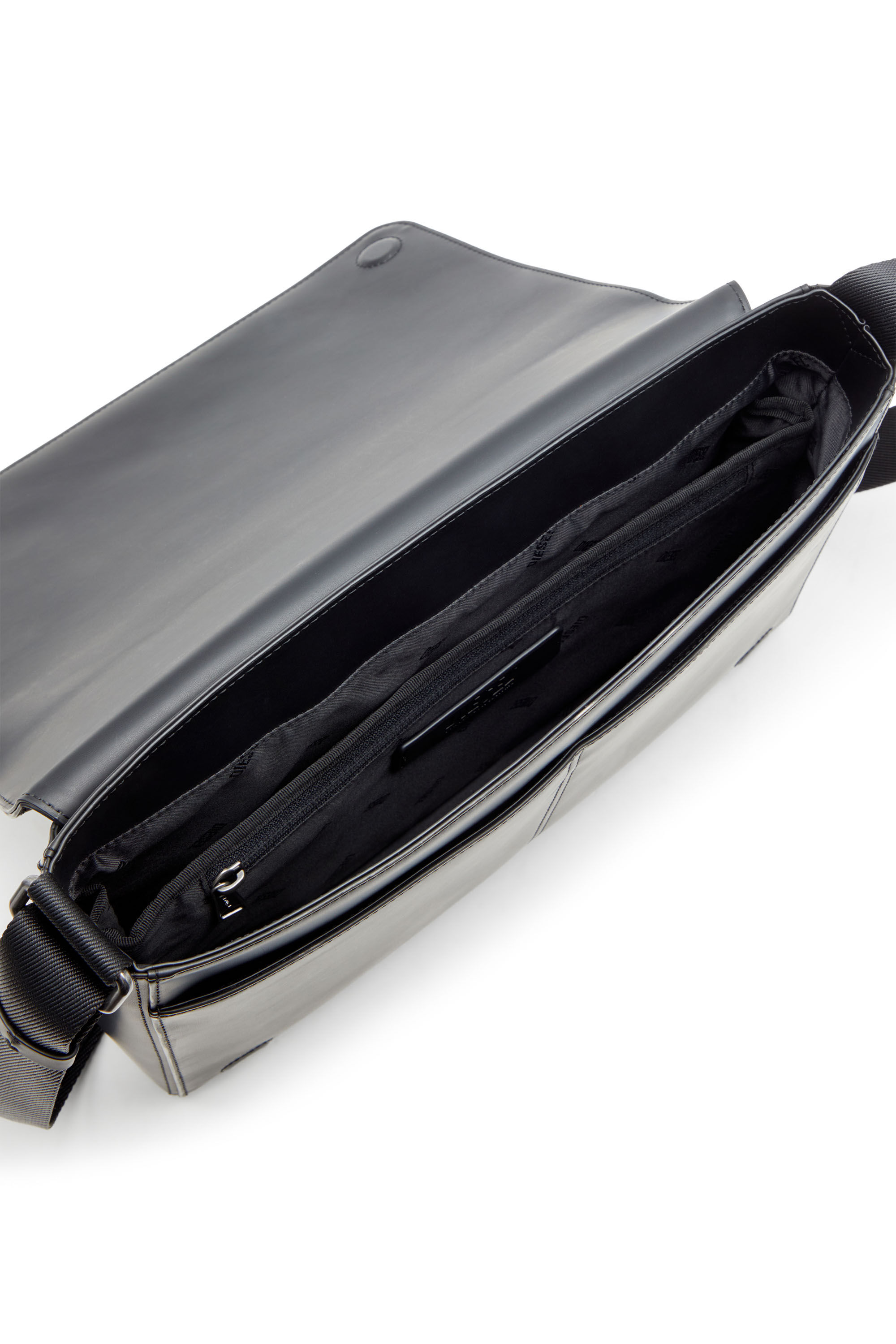Diesel - DSL 3D MESSENGER S X, Dsl 3D-Sac Messager en PU brossé Homme in Noir - 2