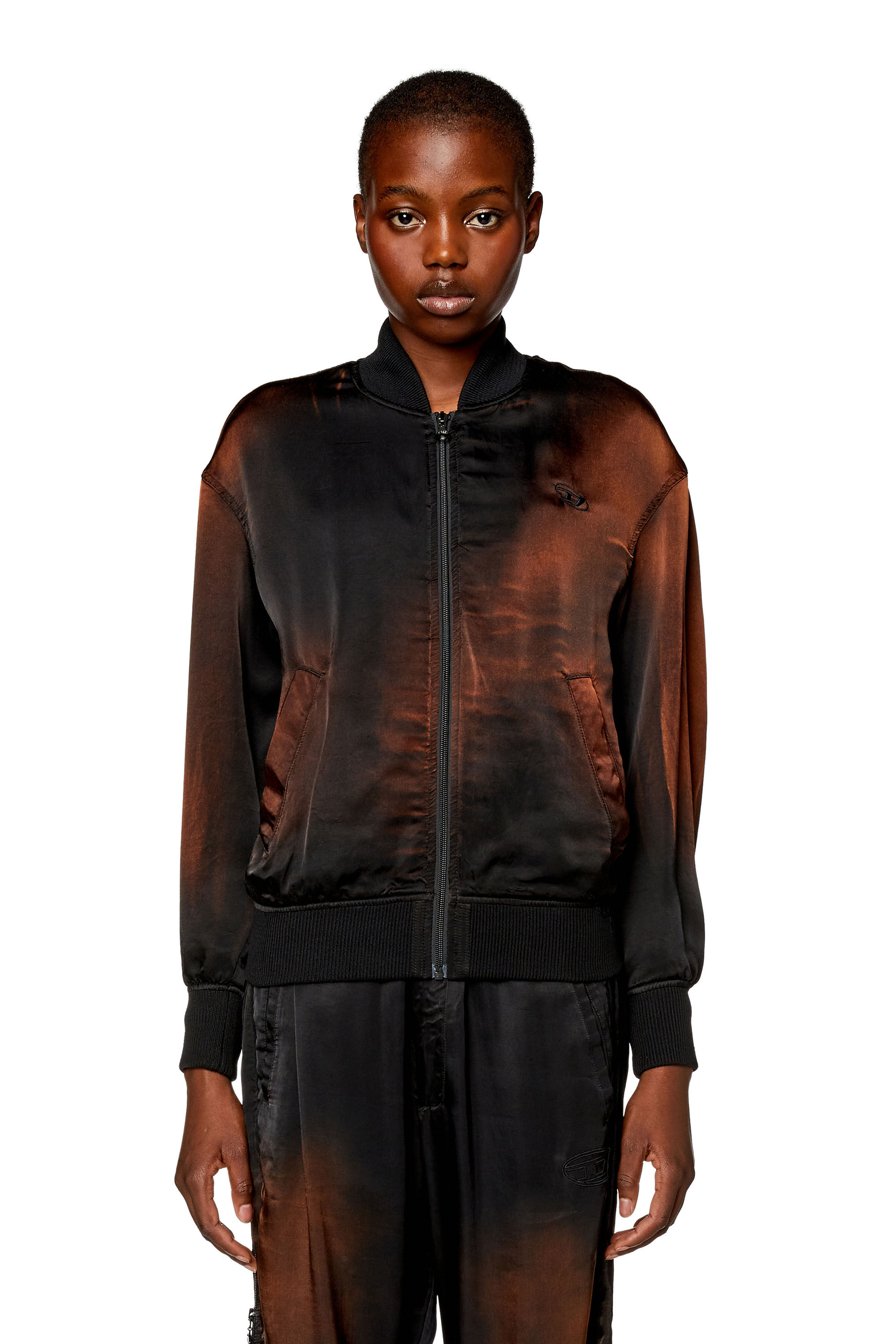 Women s Bomber jacket in solarised satin J MARTH Diesel