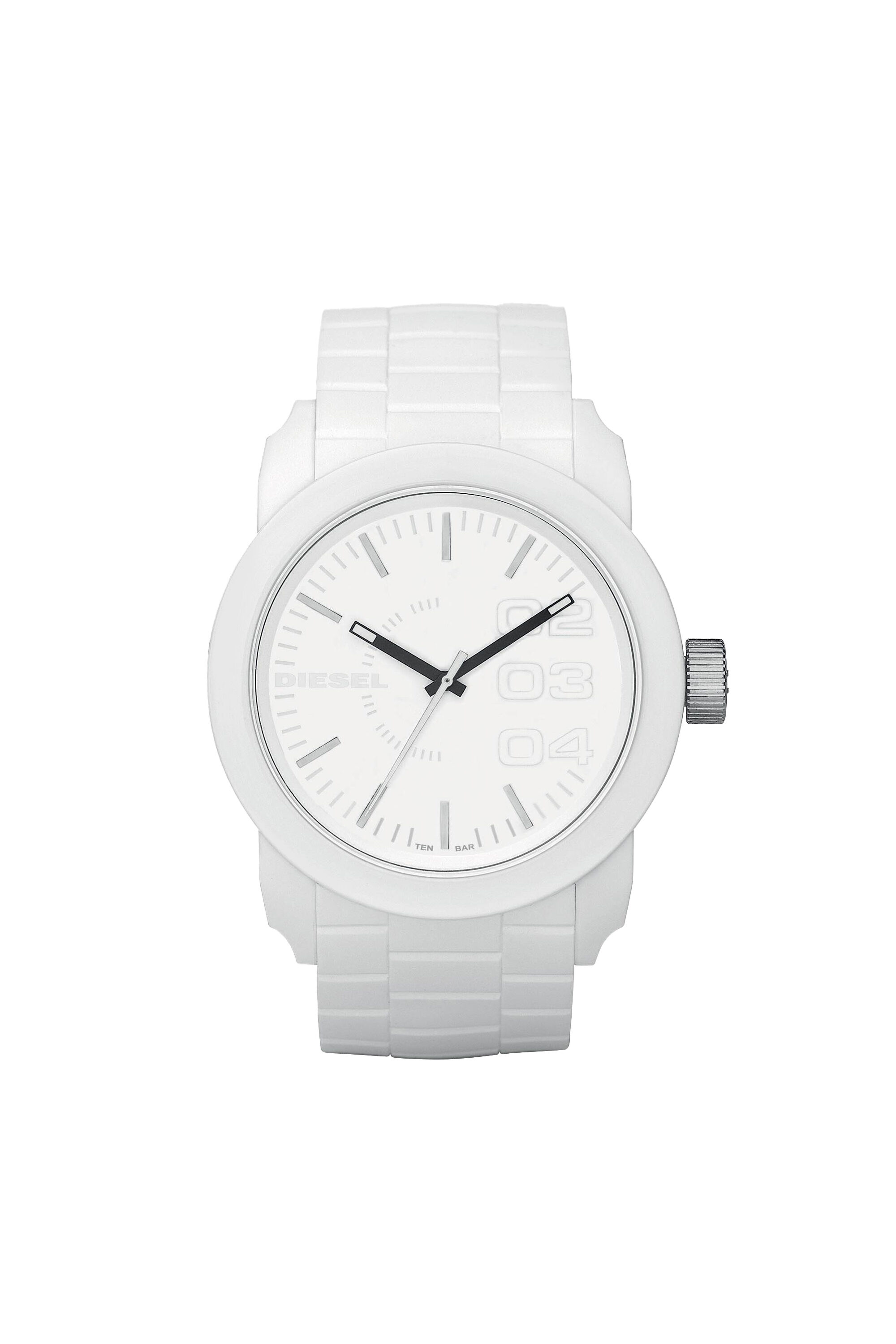DZ1436 White analog men s watch Diesel Double Down