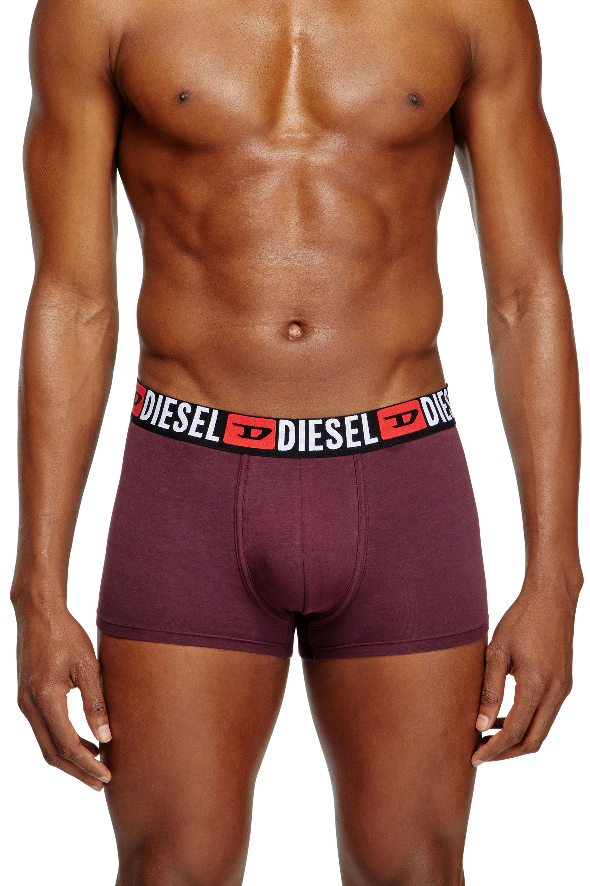 Diesel - UMBX-DAMIENTHREEPACK, Lot de trois boxers avec taille ornée du logo sur toute la surface Homme in Polychrome - 1