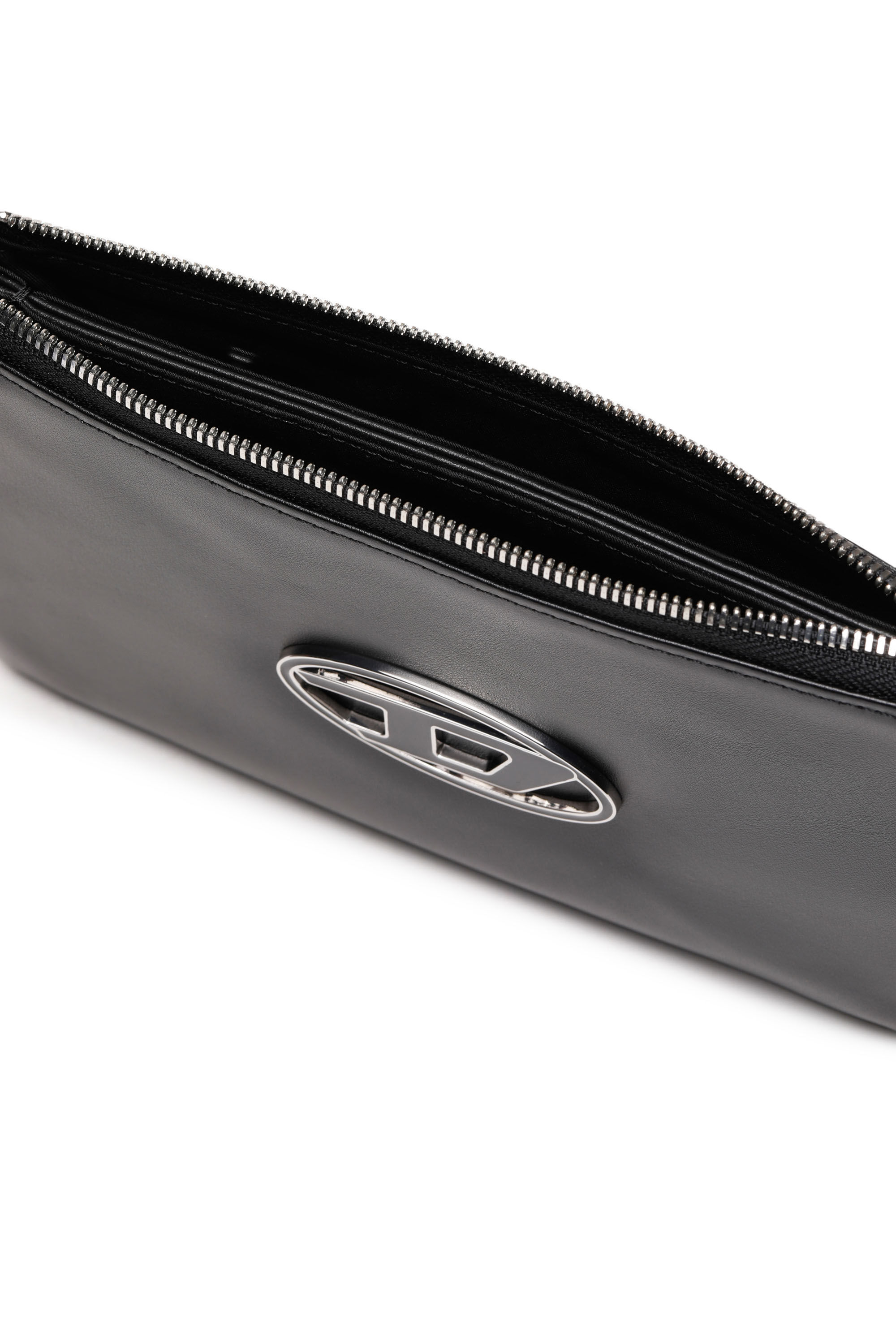 Diesel - PAOULA, Male's Slim travel pouch in nappa leather in Black - 3