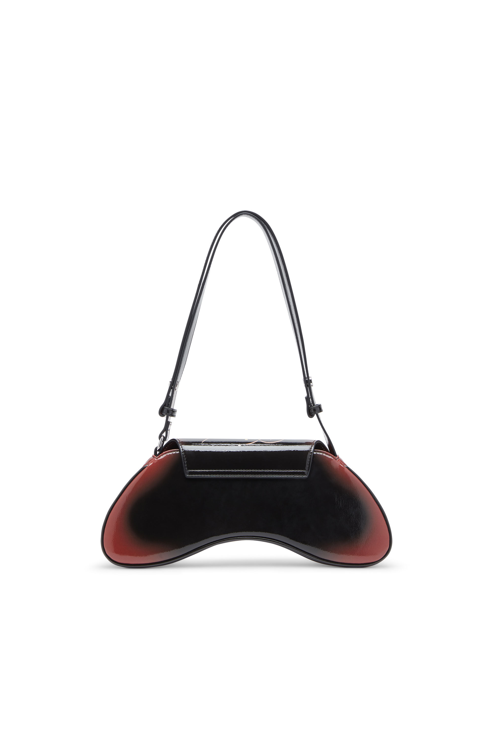 Diesel - PLAY CROSSBODY, Female's Play-Shoulder bag in printed glossy PU in Black/Brown - 3
