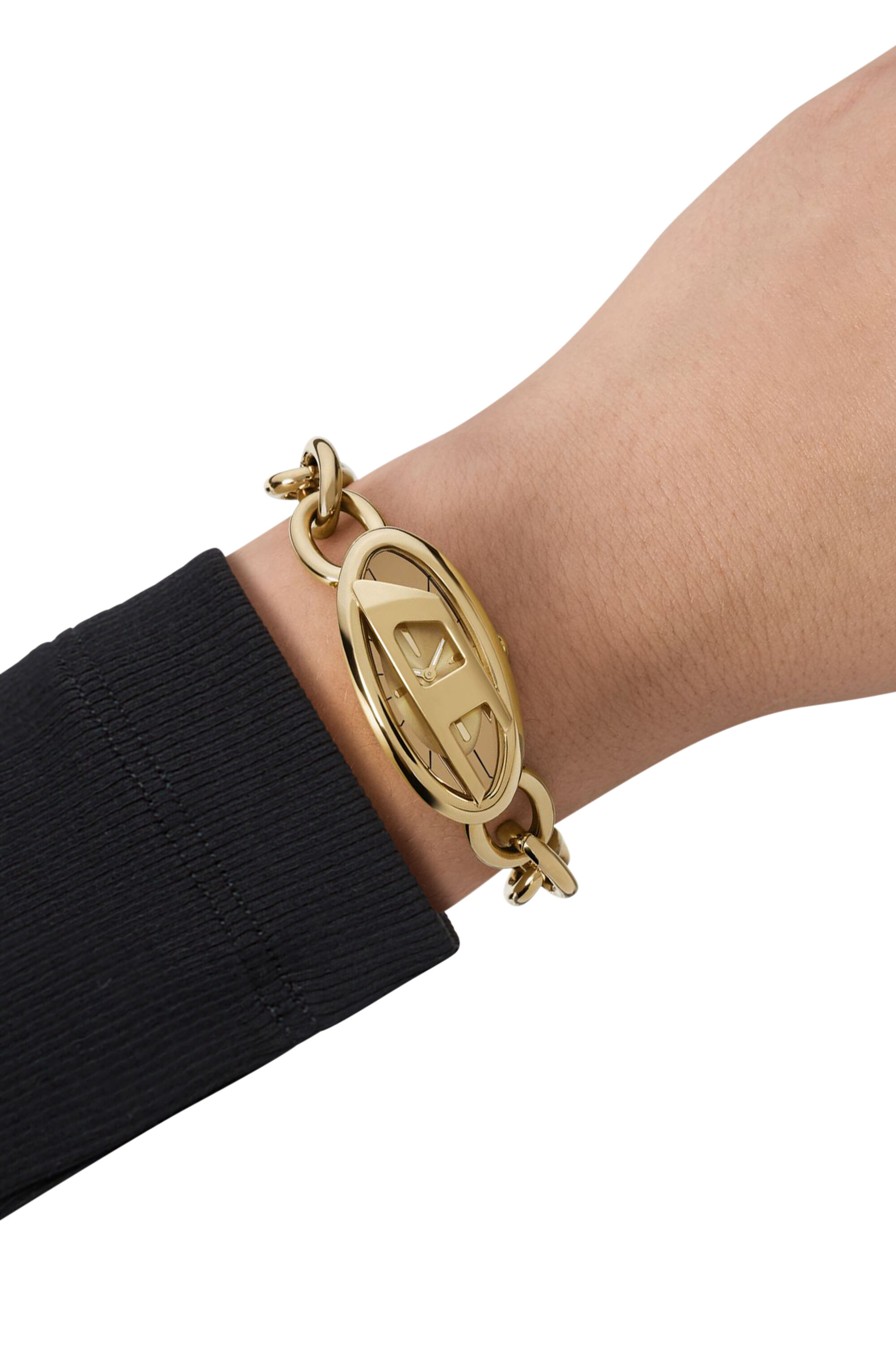 Diesel - DZ5611 WATCH, Female's D-Era Two -Hand Gold-Tone Stainless Steel Watch in Gold - 4