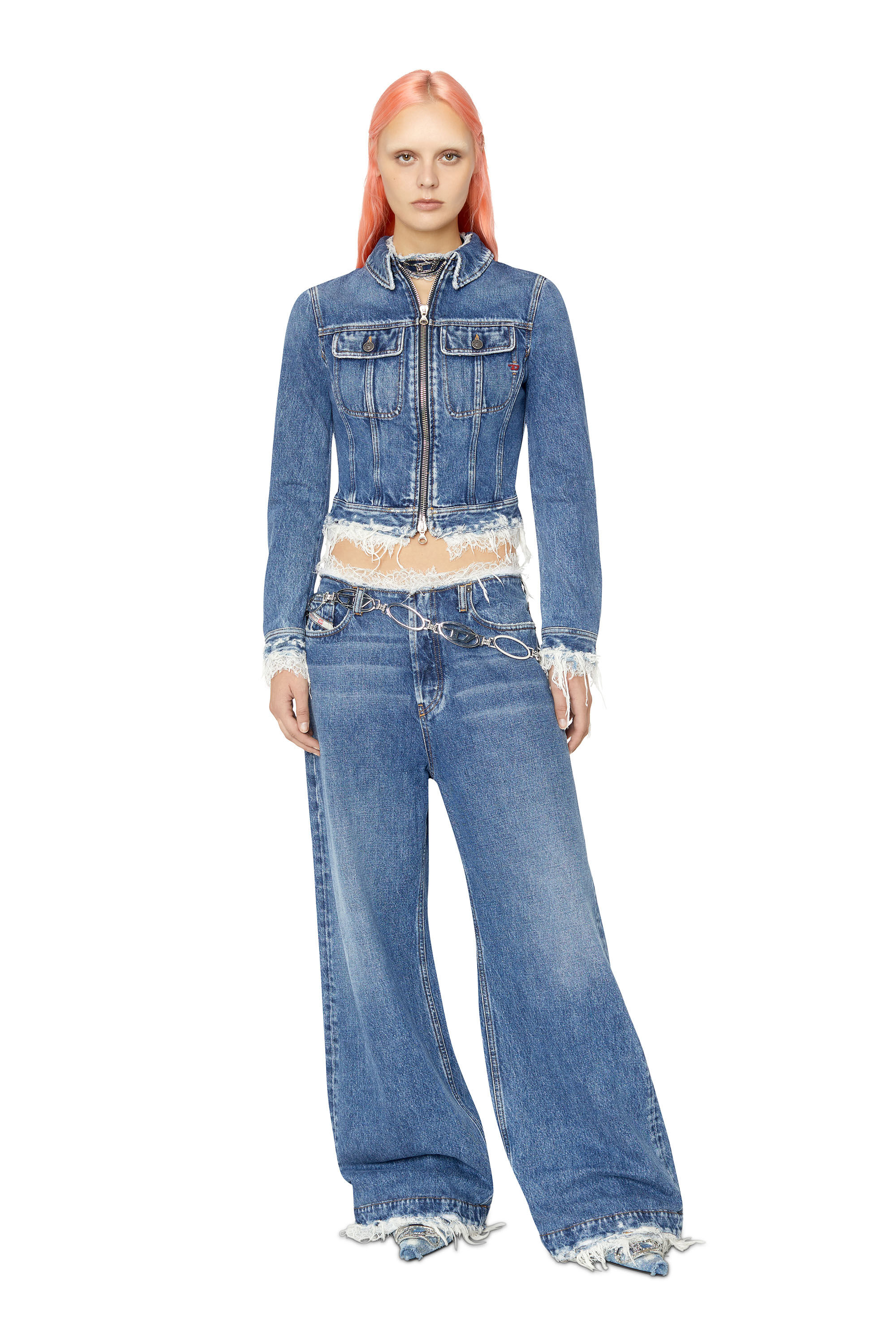 Y project long online sleeve denim jacket