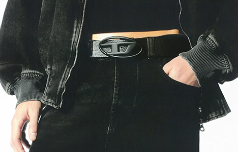 AMSB-EMMET-WT04 Man: Leggings with side lettering | Diesel