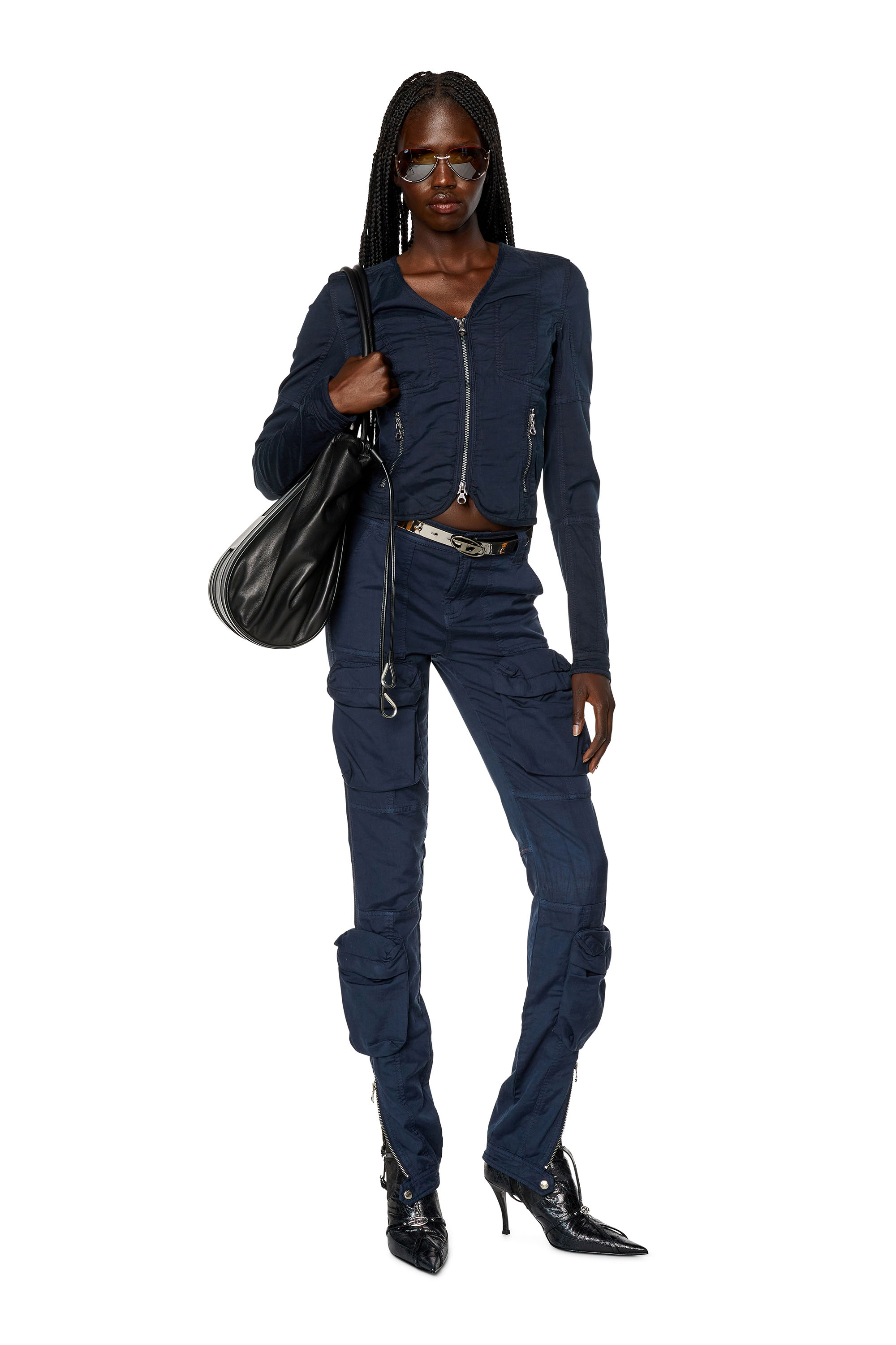 Veste en satin stretch