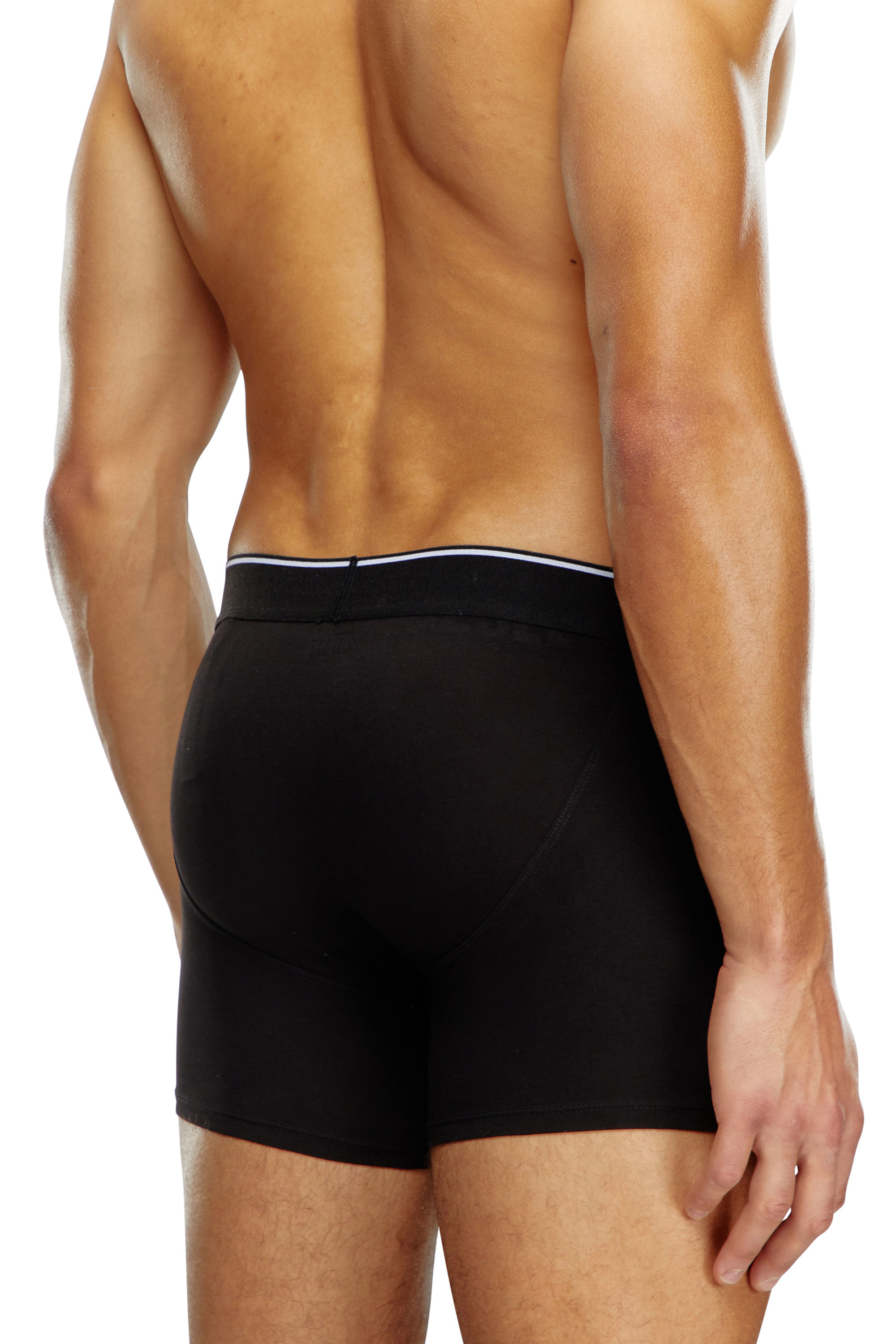 Diesel - UMBX-SEBASTIANTHREEPAC, Male's Three-pack of plain long boxer briefs in Black/Grey - 3