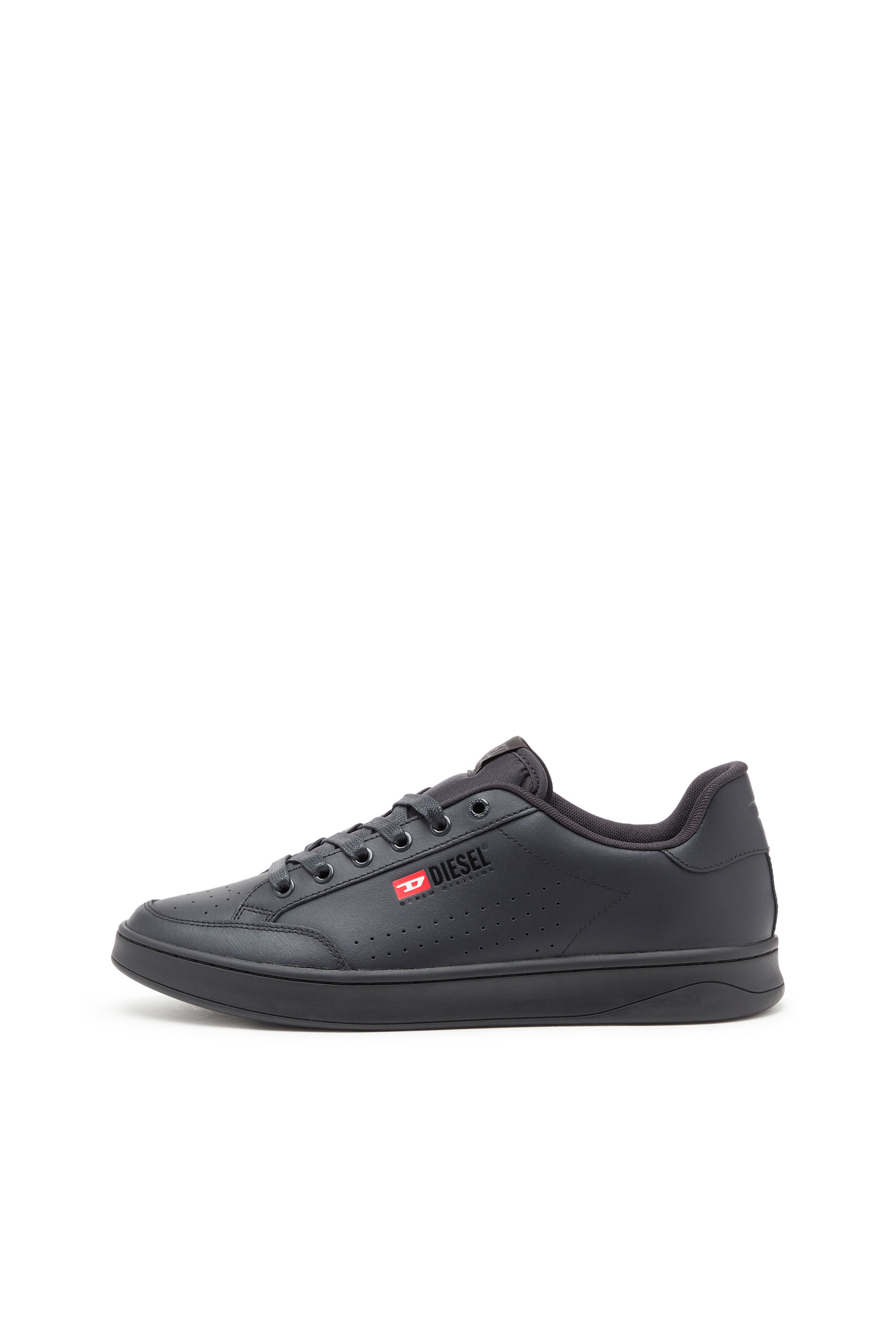 Diesel - S-ATHENE VTG, Male's S-Athene-Low-top sneakers in leather and nylon in Black - 7