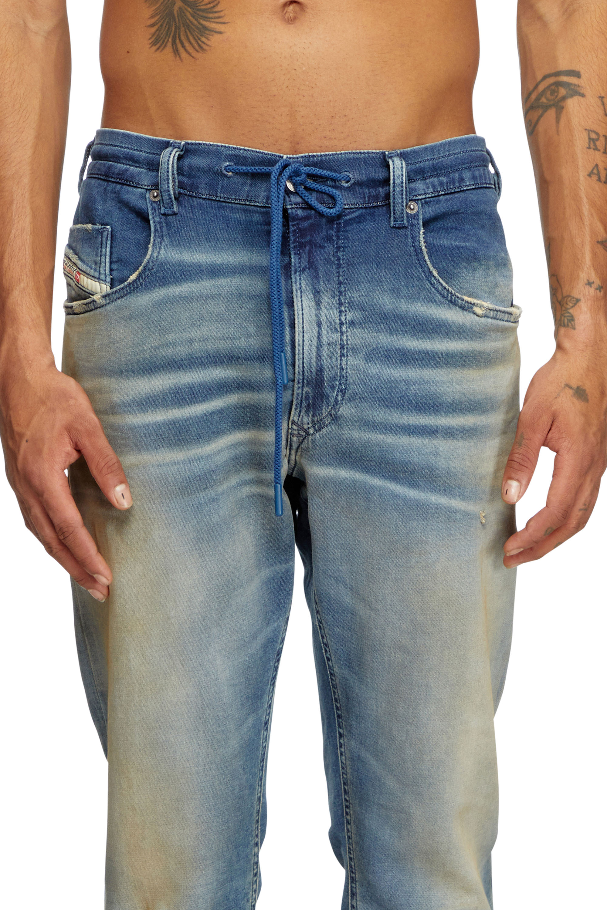 Diesel - Male's Regular 2030 D-Krooley Joggjeans® 068PQ, Medium Blue - 5