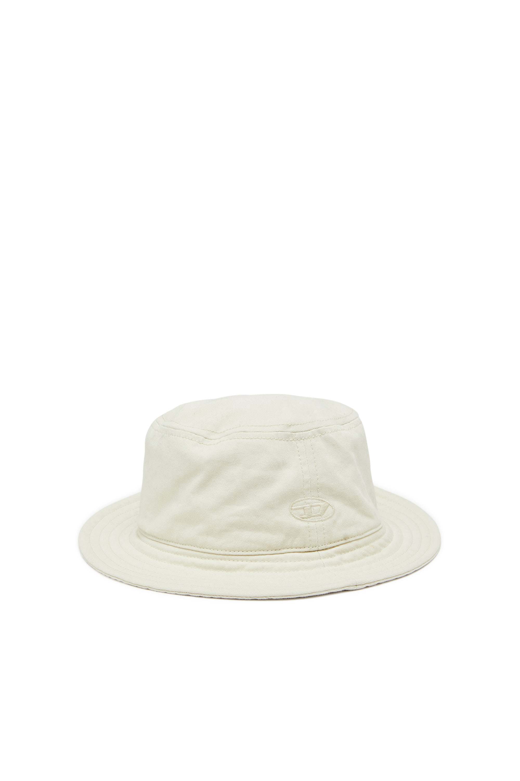 Diesel - C-FISHER-WASH, Male Bucket hat with tonal logo embroidery in White - Image 1