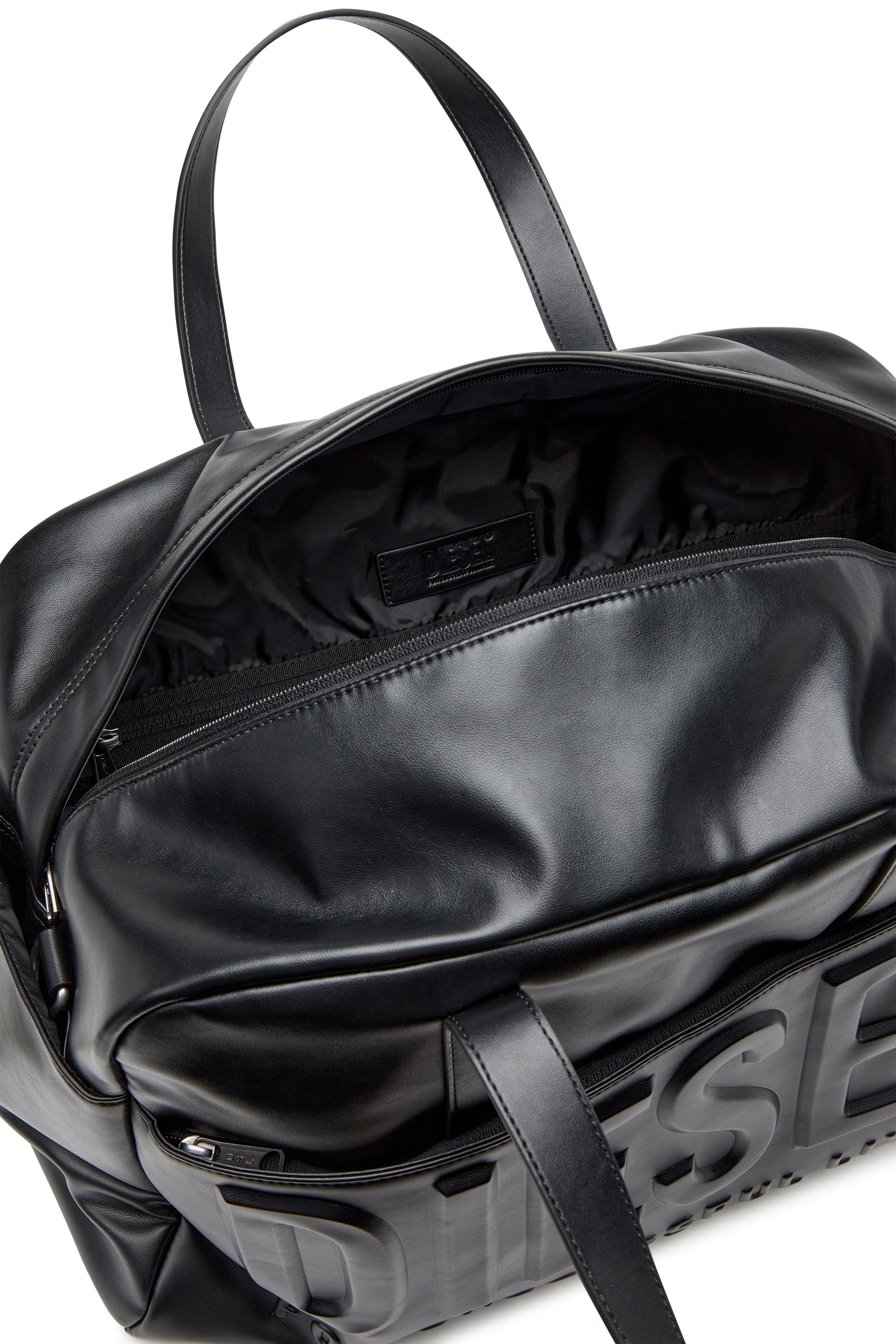 Diesel - DSL 3D DUFFLE L X, Dsl 3D L-Sac de sport avec logo 3D extrême Homme in Noir - 4