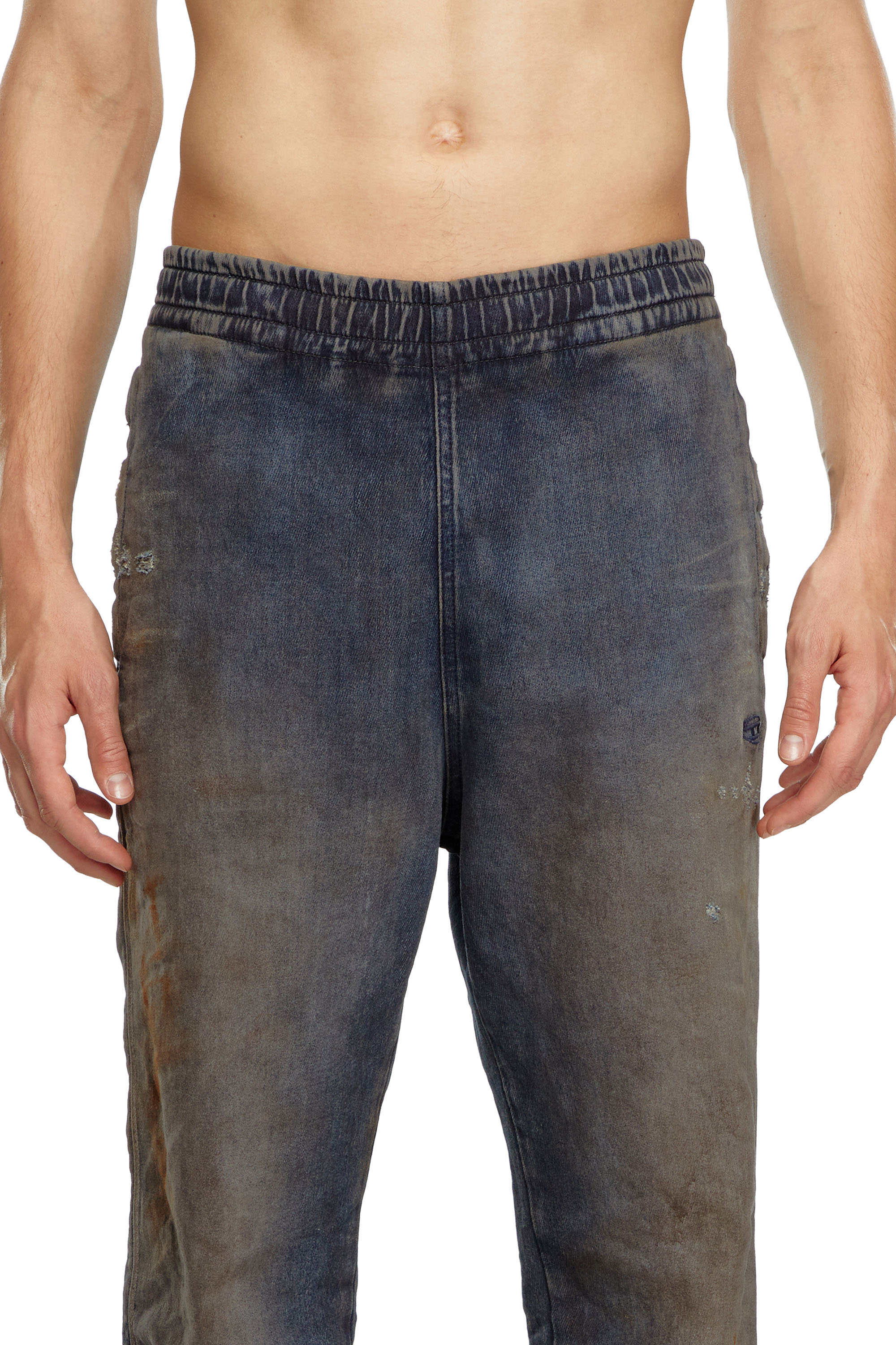 Diesel - Slim D-Labb Track denim 068LV Homme, Bleu Foncé - Image 5