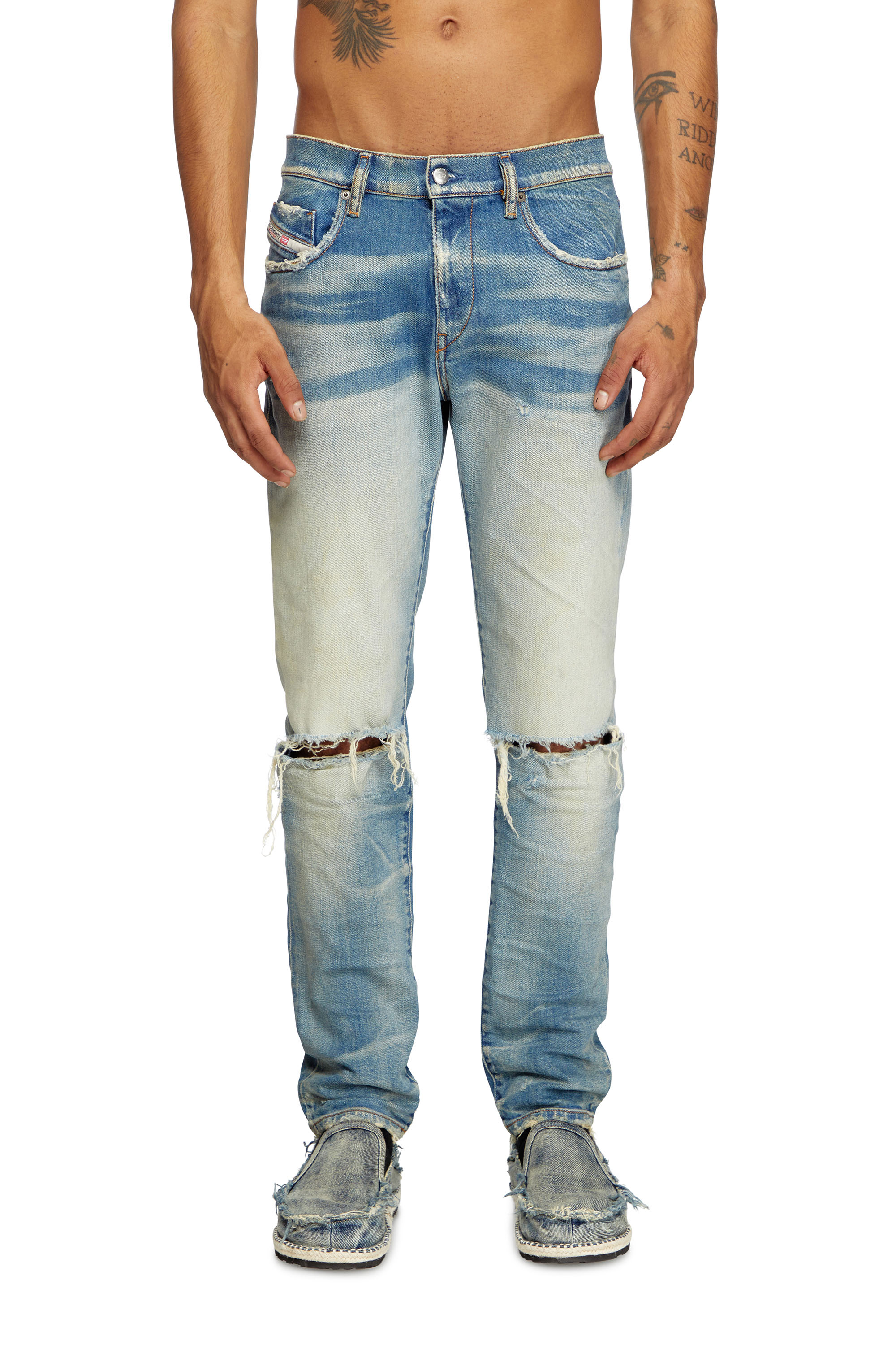 Diesel - Male's Slim Jeans 2019 D-Strukt 09L28, Medium Blue - 1