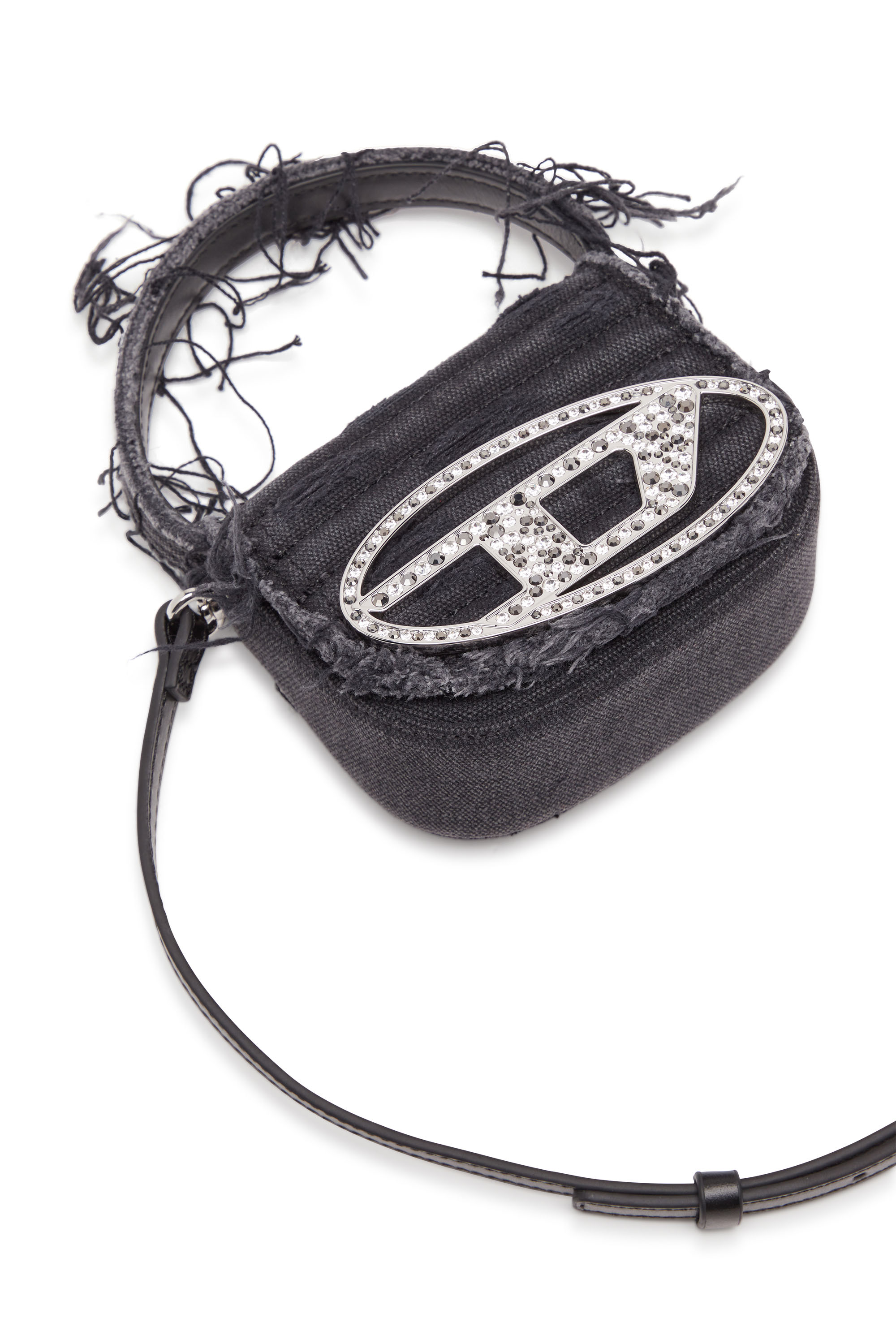 Diesel - 1DR XS, Female's 1DR XS-Iconic mini bag in canvas and leather in Black - 5