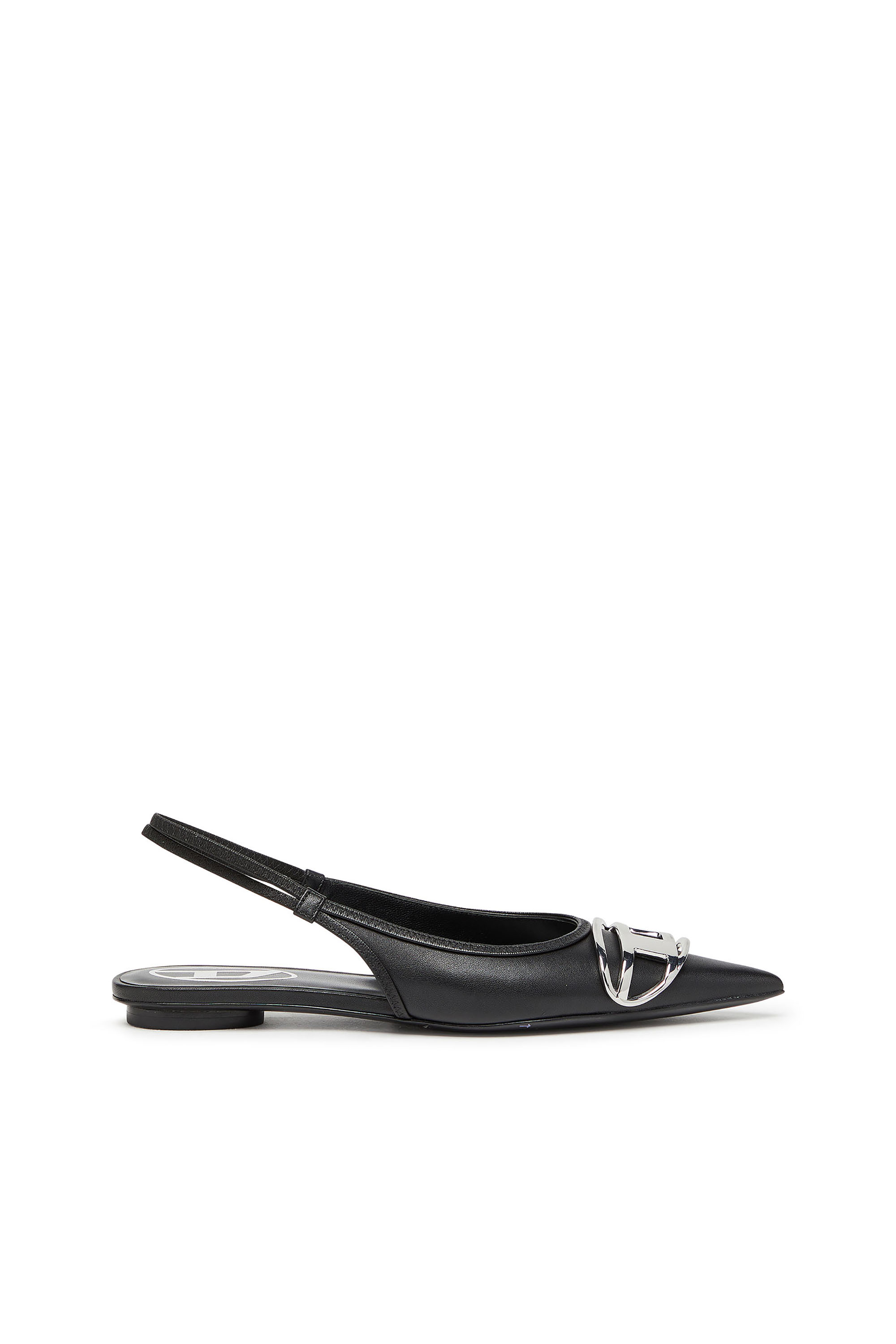 Diesel - D-VENUS SB BAL, Female's Slingback flats in nappa leather in Black - 1