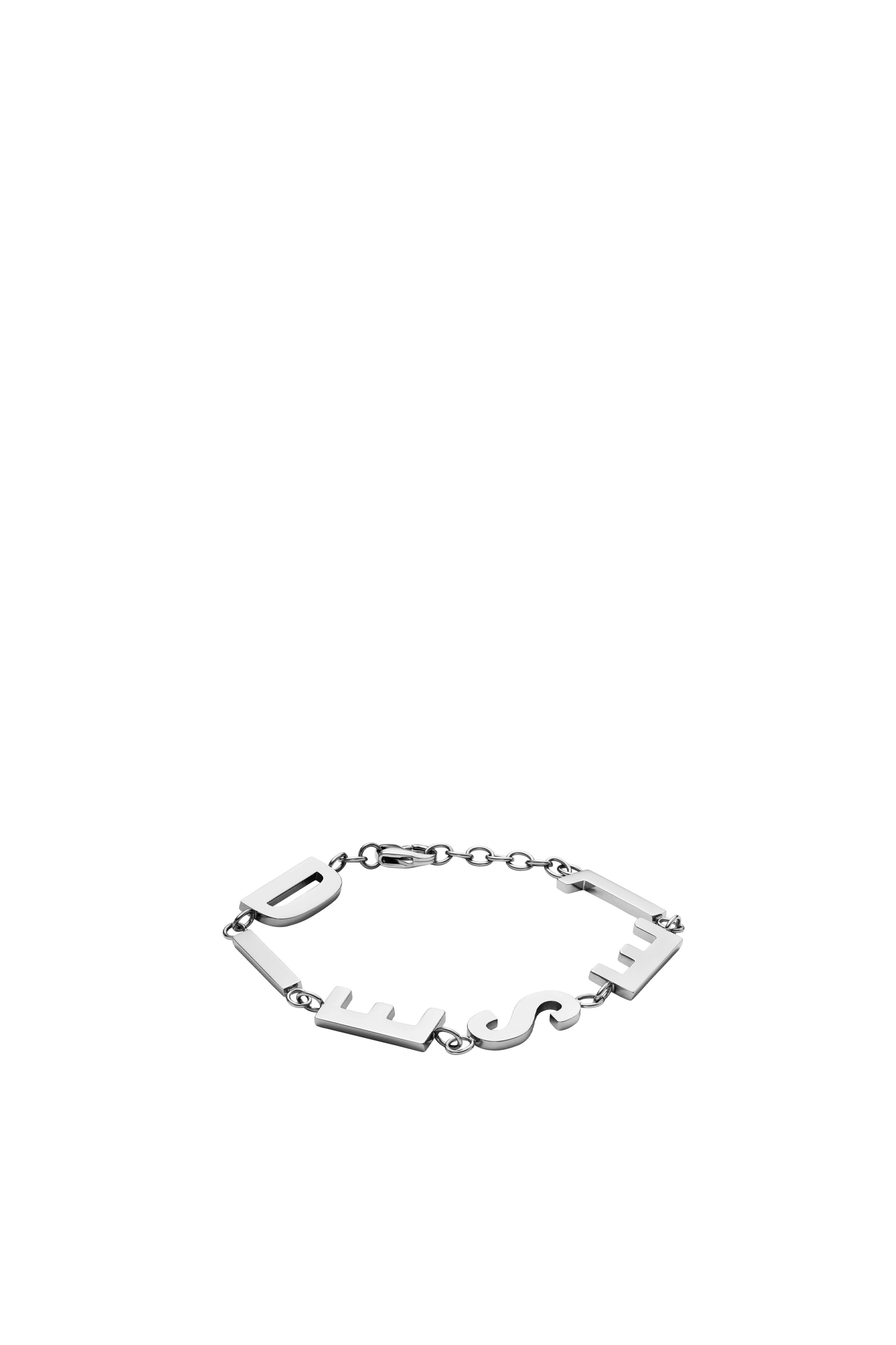 Diesel - DX1490, Bracelet chaîne en acier inoxydable Mixte in Gris argenté - 1