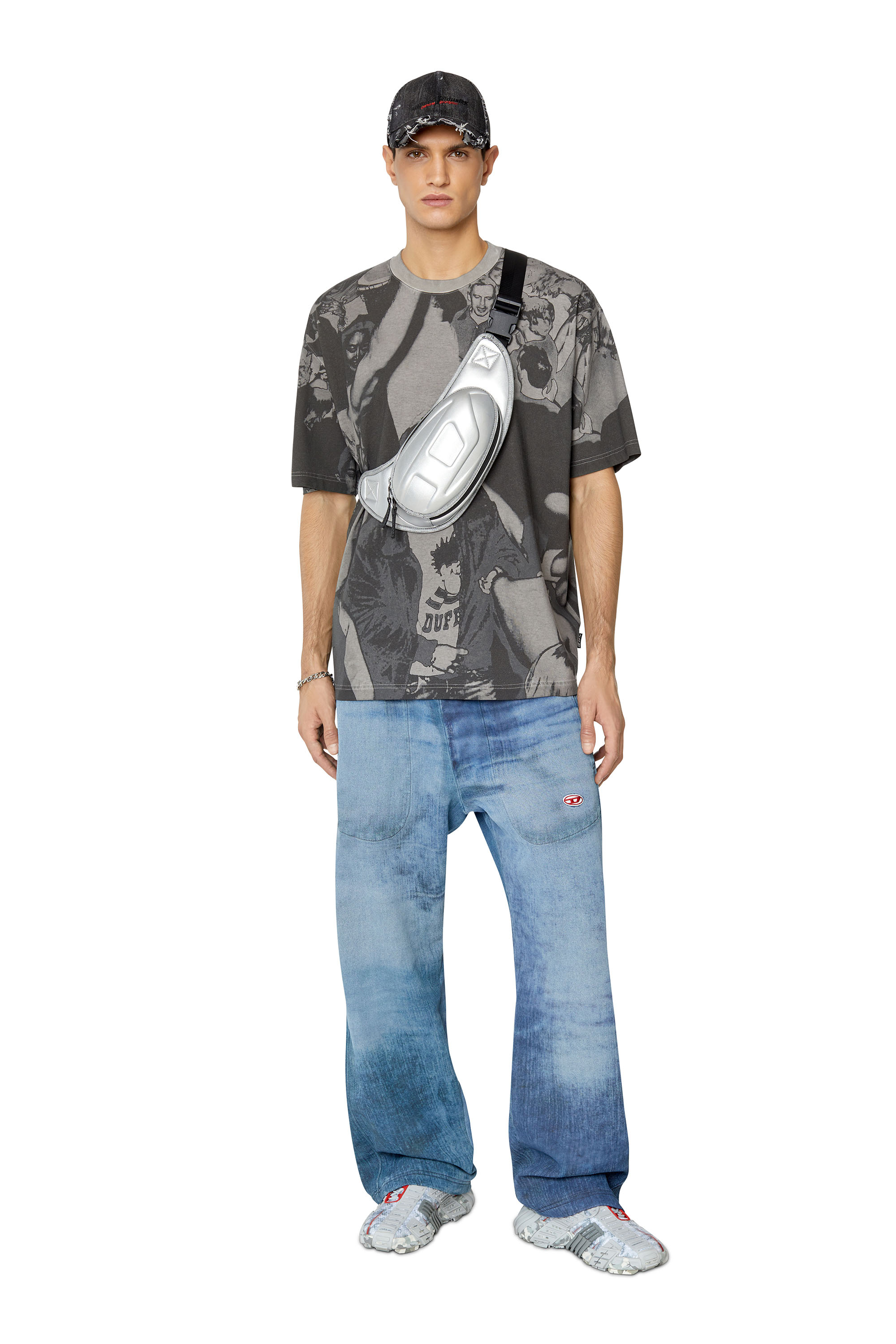 T-WASH-F7 Man: T-shirt with dancing print | Diesel