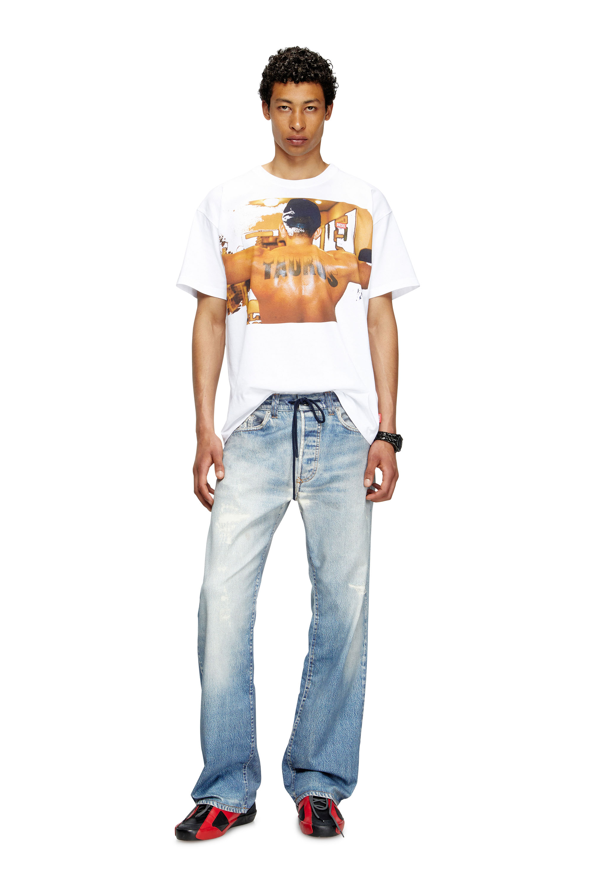 Diesel - PR-T-NORM-TOM25-1, T-shirt avec imprimé graphique Mixte in Blanc - 2