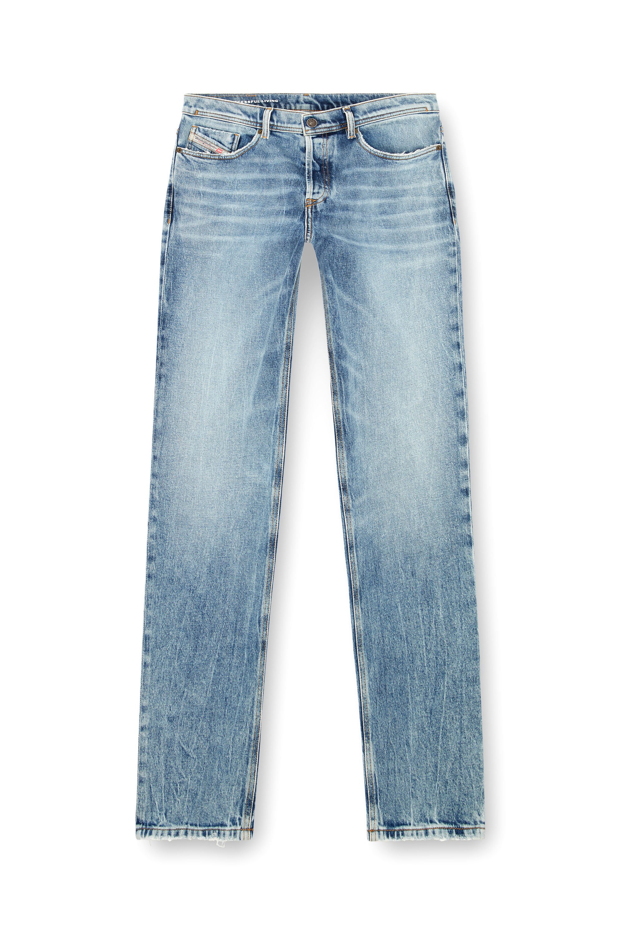 Diesel - Male Tapered Jeans 2023 D-Finitive 09J54, Medium Blue - Image 3