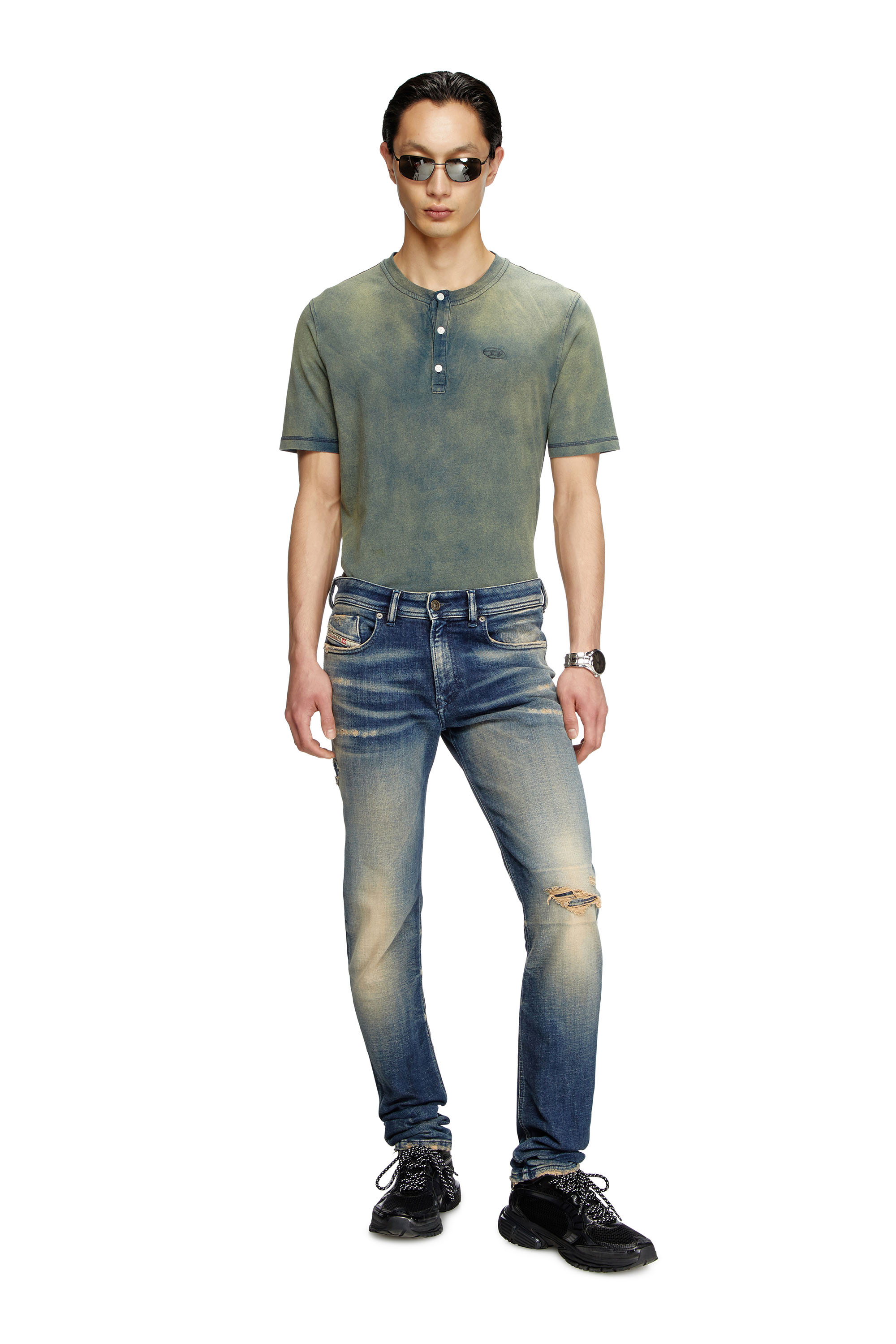 Diesel - Skinny Jeans 1979 Sleenker 09K74 Homme, Bleu Foncé - Image 2