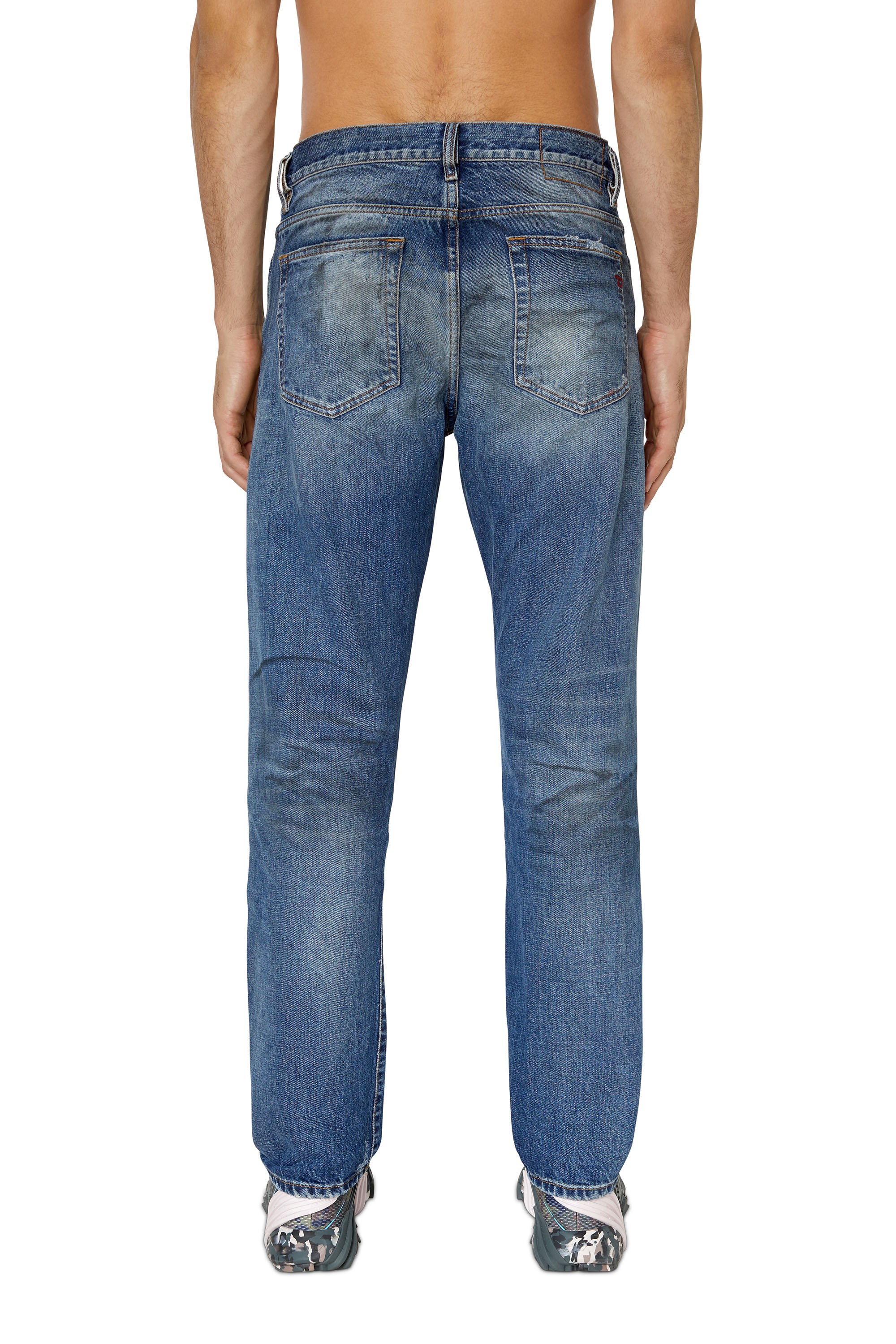 Diesel - 2020 D-Viker 007D1 Straight Jeans, Medium Blue - Image 2