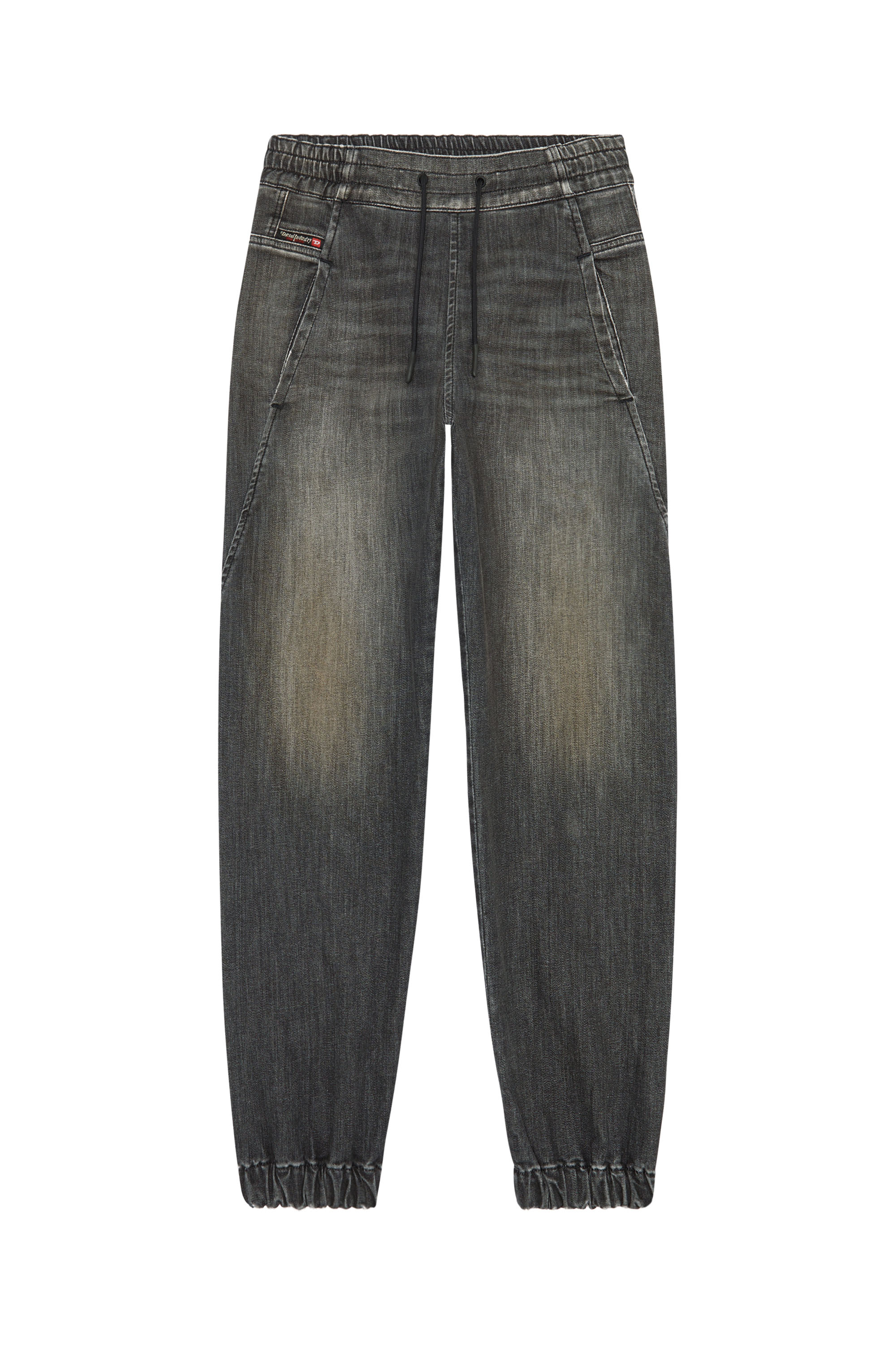 Diesel - Krailey JoggJeans® 09F01 Boyfriend, Black/Dark Grey - Image 3
