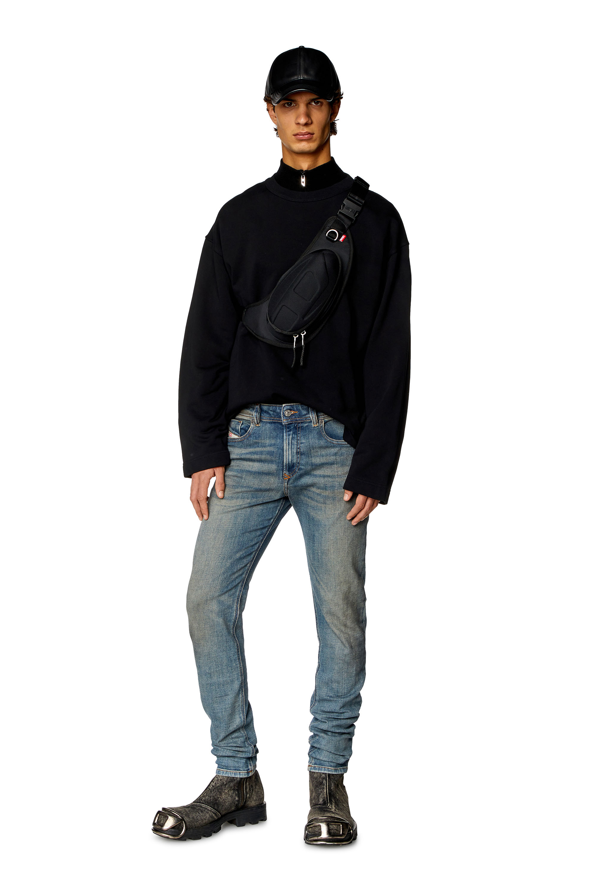 Diesel - Skinny Jeans 1979 Sleenker 09H69, Bleu Foncé - Image 5
