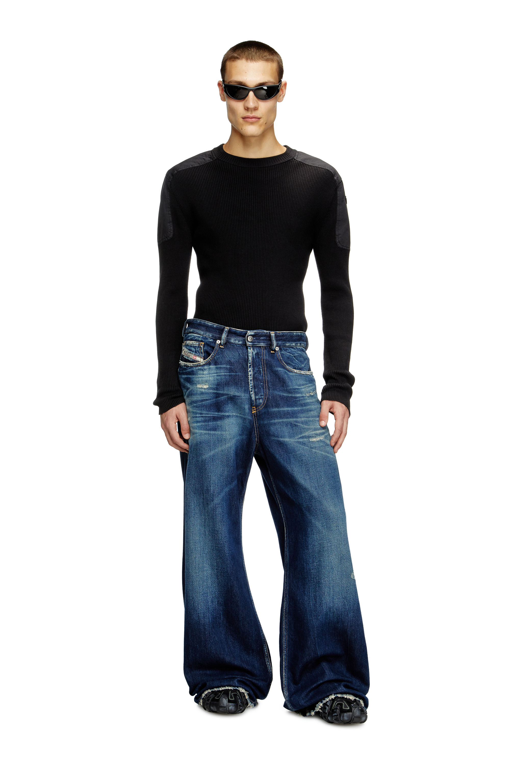Diesel - Male's Relaxed Jeans D-Rise 09M06, Dark Blue - 3