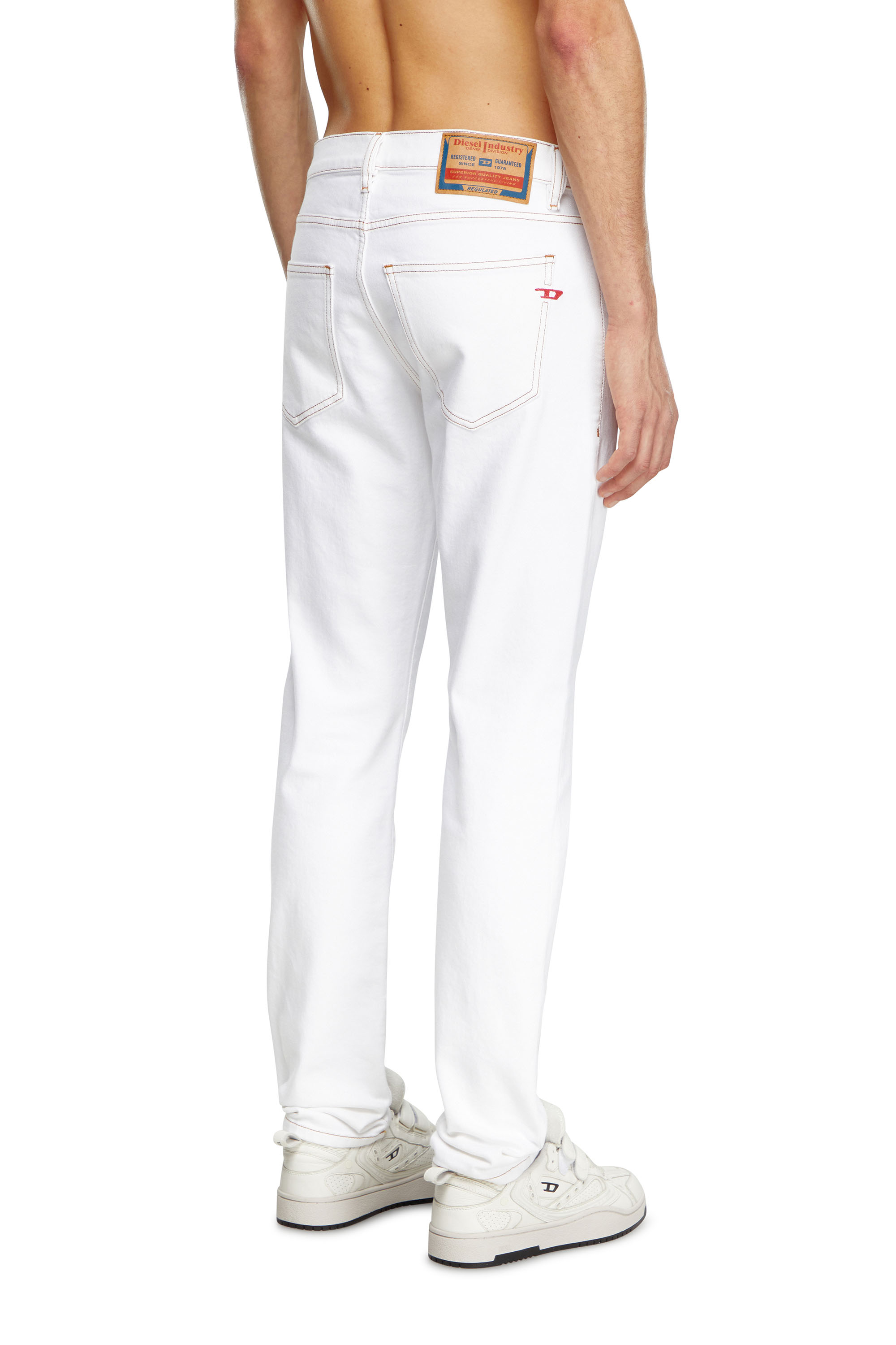 Diesel - Slim Jeans 2019 D-Strukt 09K05 Homme, Blanc - Image 4