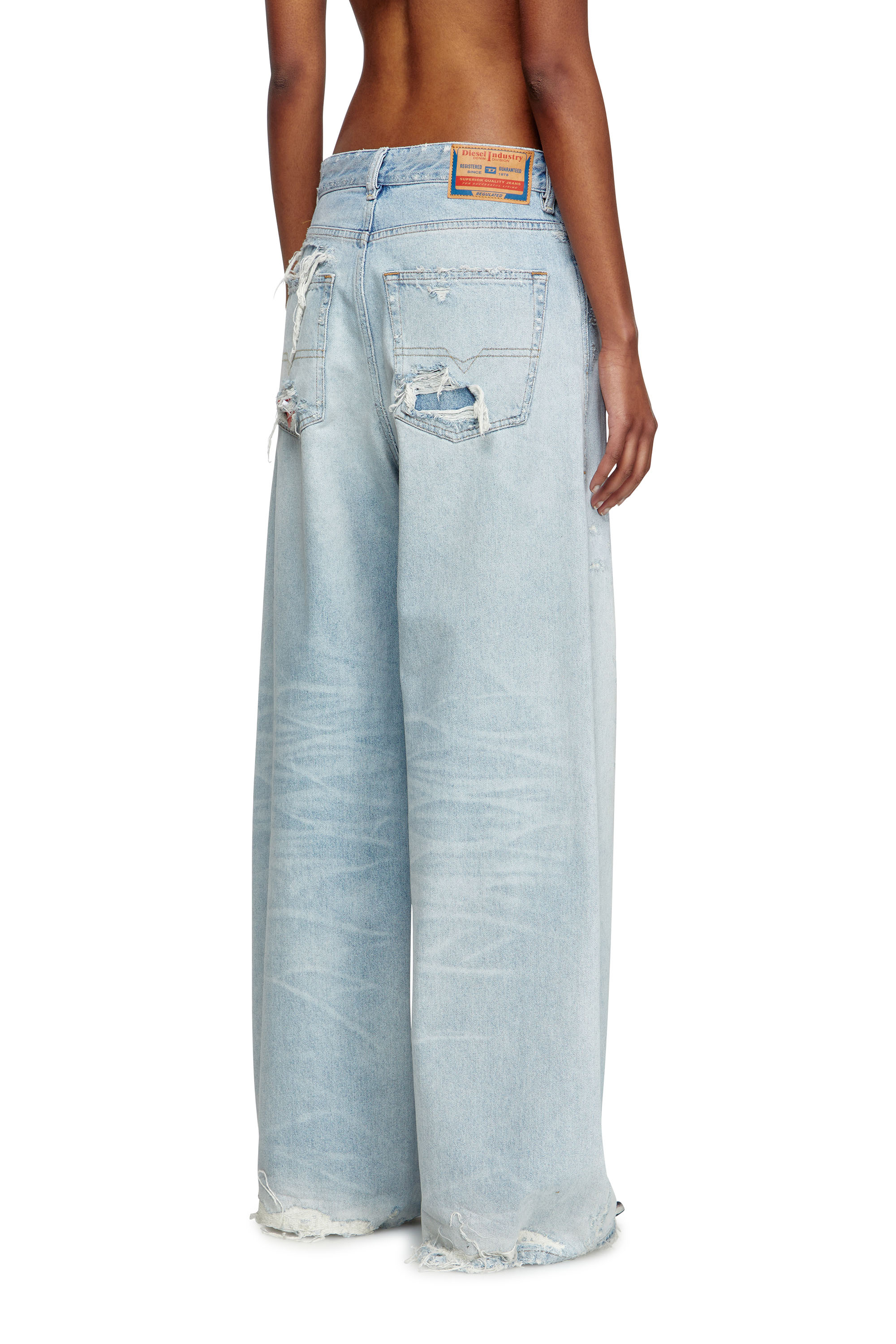 Diesel - Female's Relaxed Jeans 1996 D-Sire 09M53, Light Blue - 4