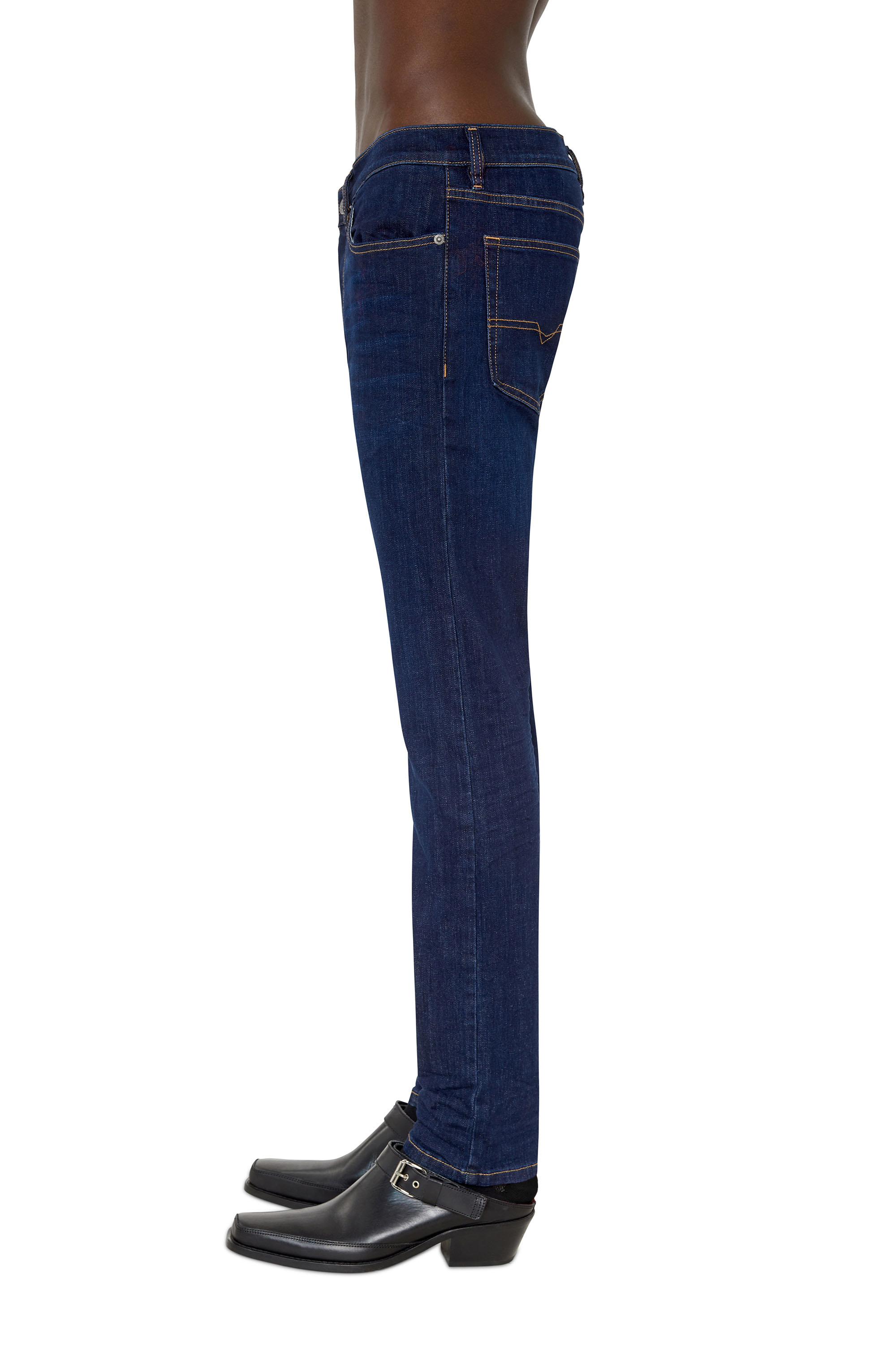 Diesel - D-Luster 0IHAQ Slim Jeans, Dark Blue - Image 6