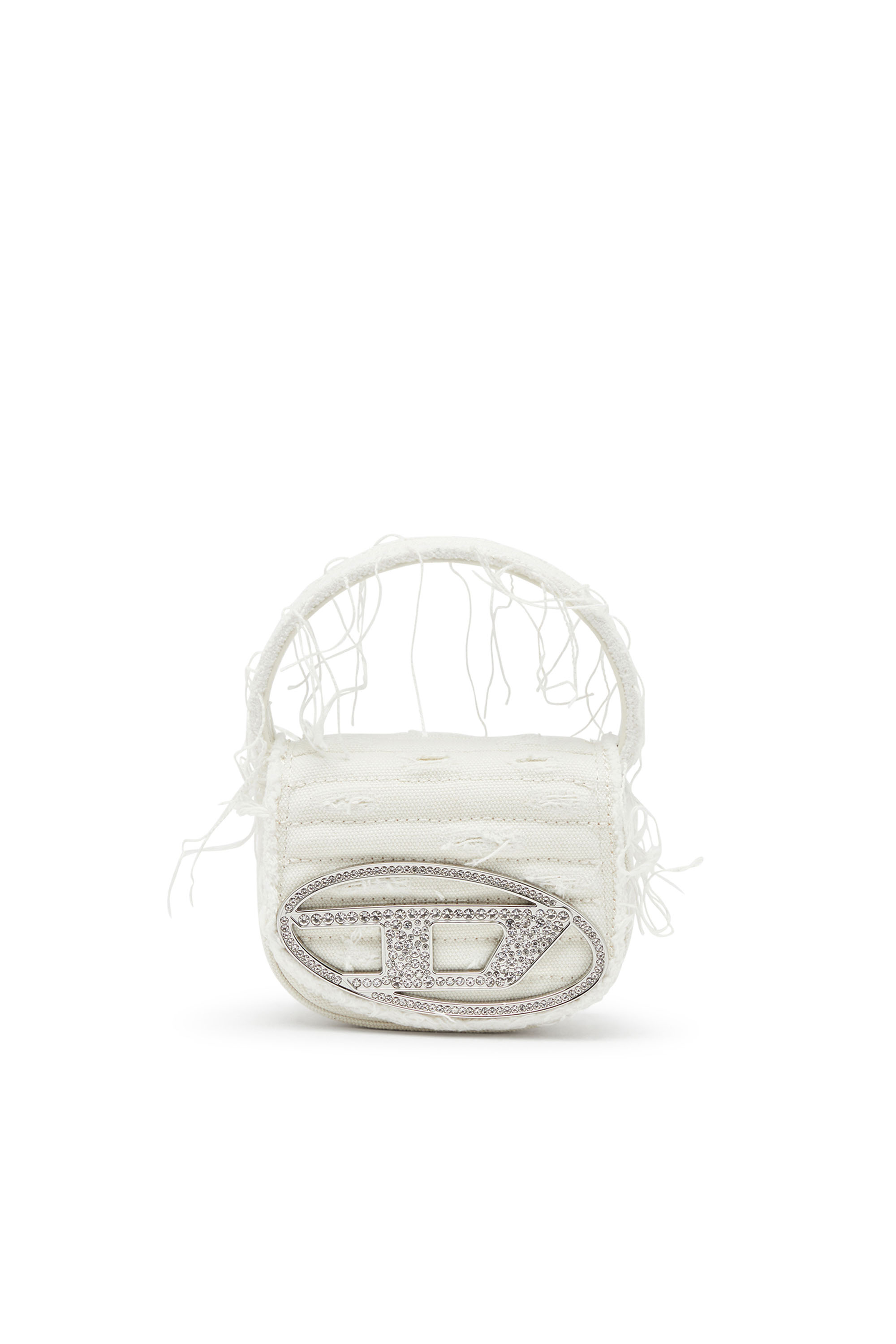 Diesel - 1DR XS, Female's 1DR XS-Iconic mini bag in canvas and leather in White - 1