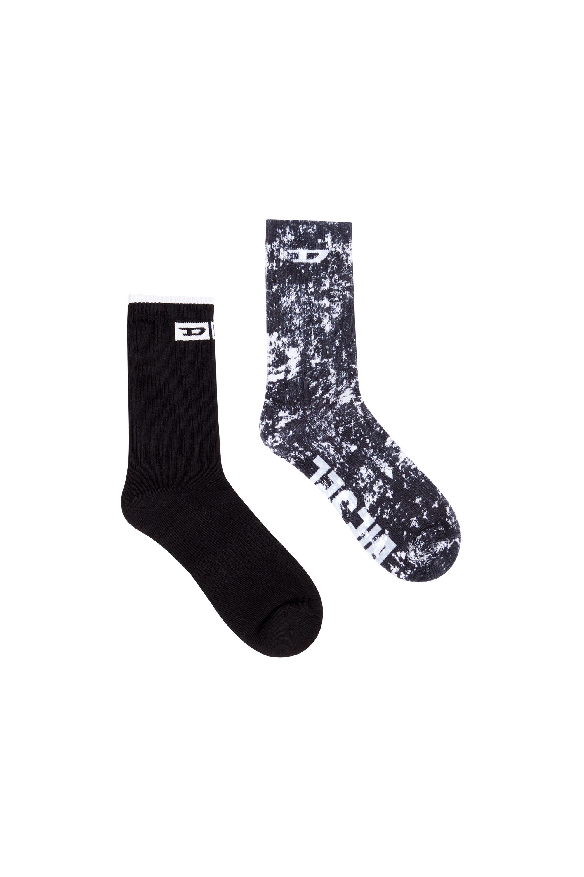 SKM-RAY-TWOPACK, Black/Grey - Socks