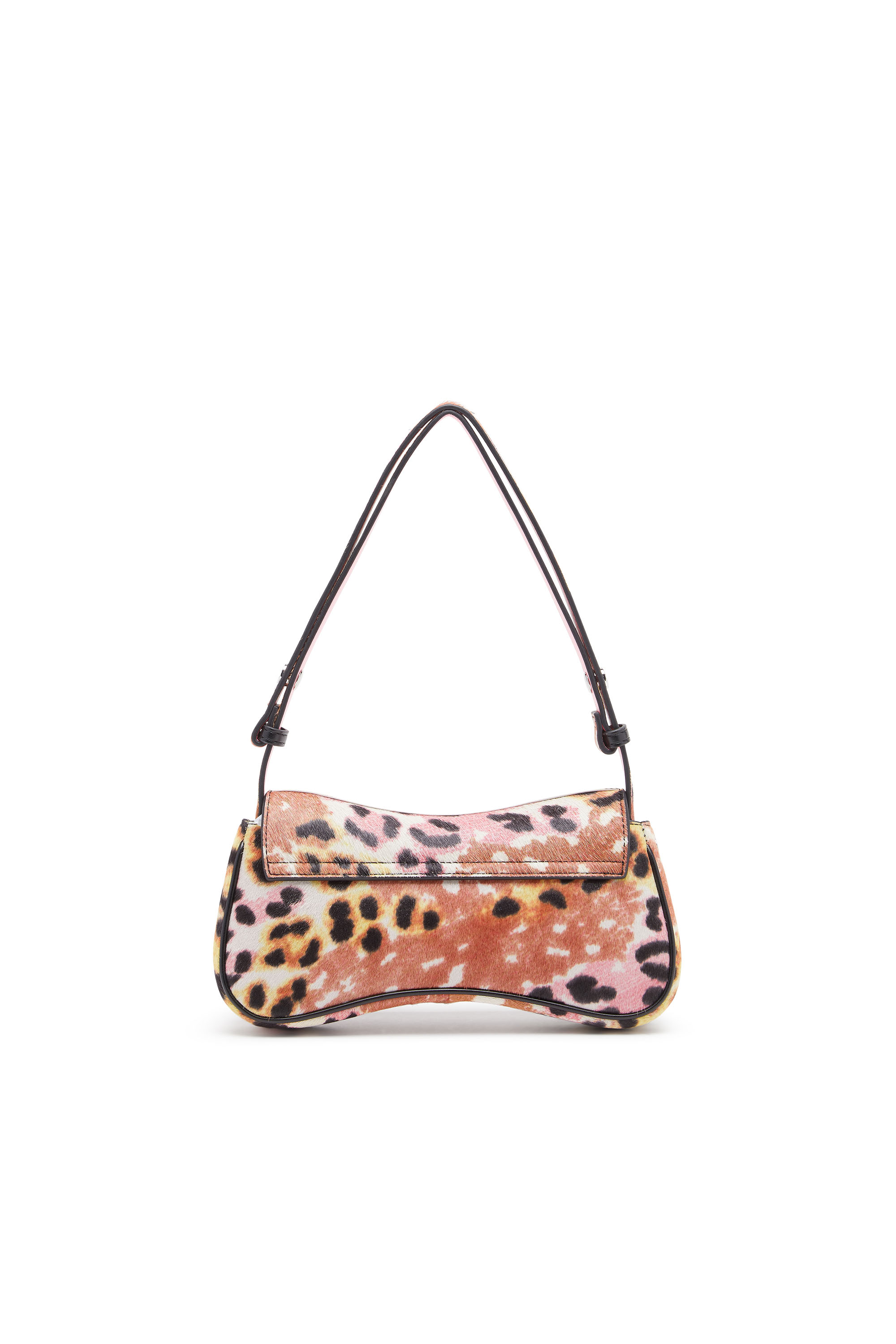 Diesel - PLAY CLUTCH, Female's Play-Clutch in leopard-print calf hair in Brown - 2