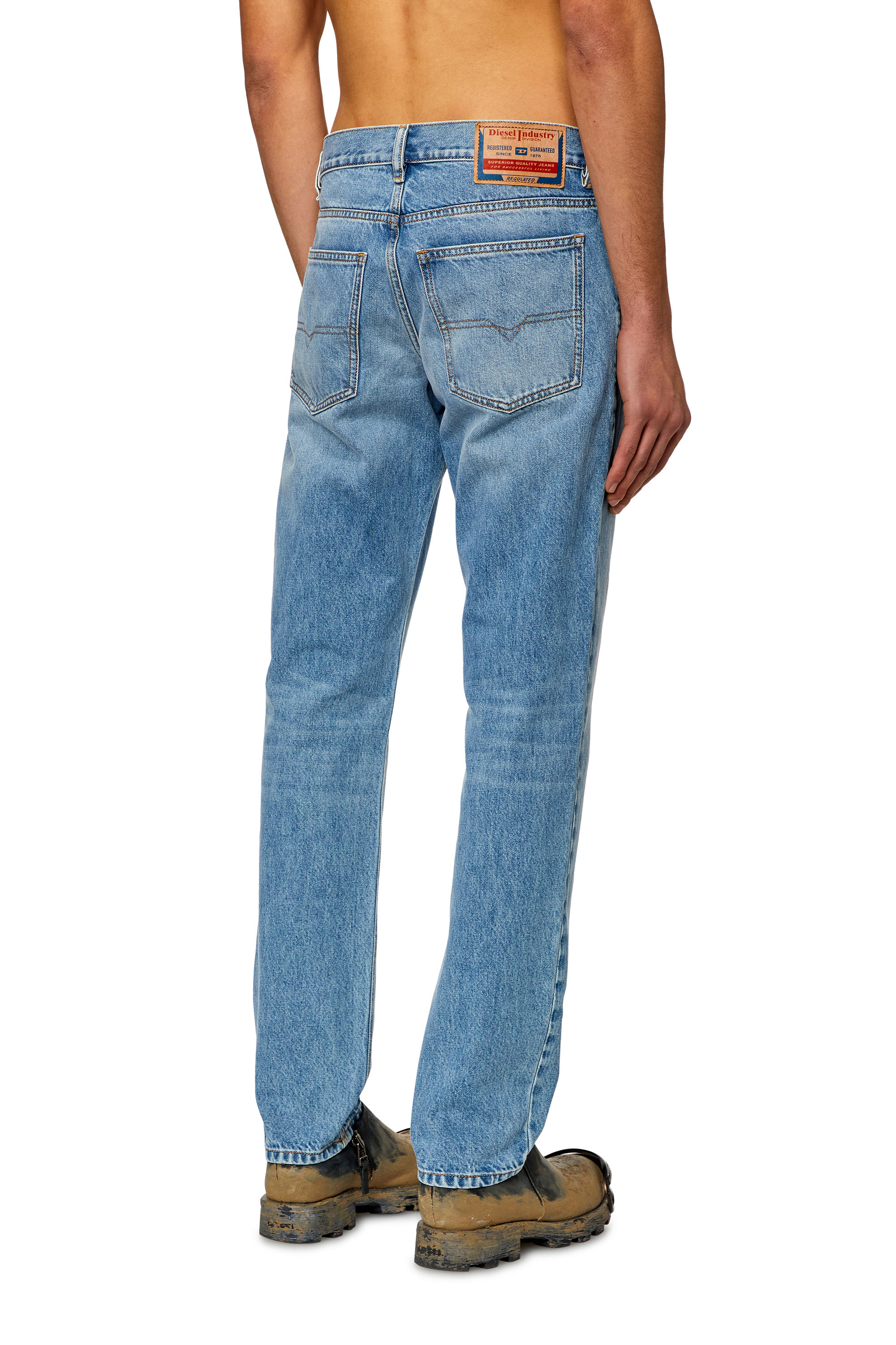 Diesel - Male Straight Jeans 1995 D-Sark 09I29, Light Blue - Image 4
