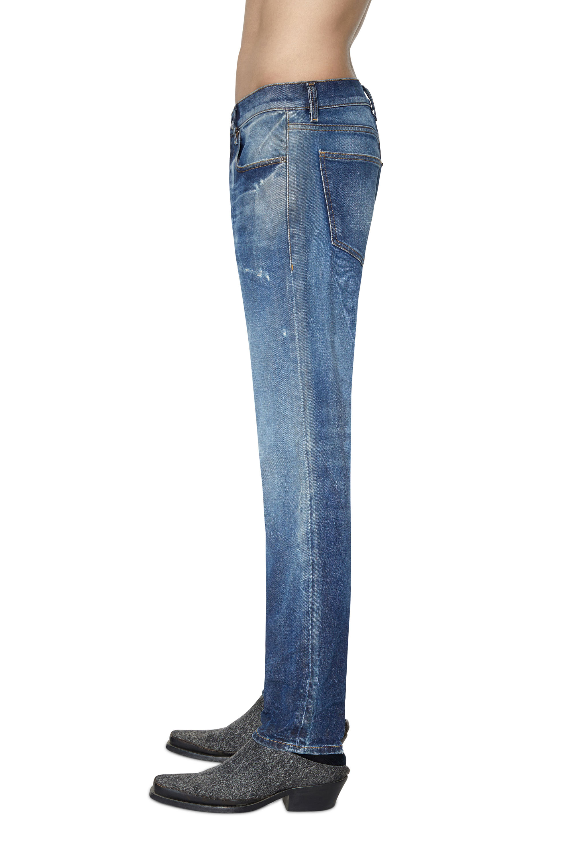 Diesel - 2019 D-STRUKT 09E14 Slim Jeans, Medium Blue - Image 6