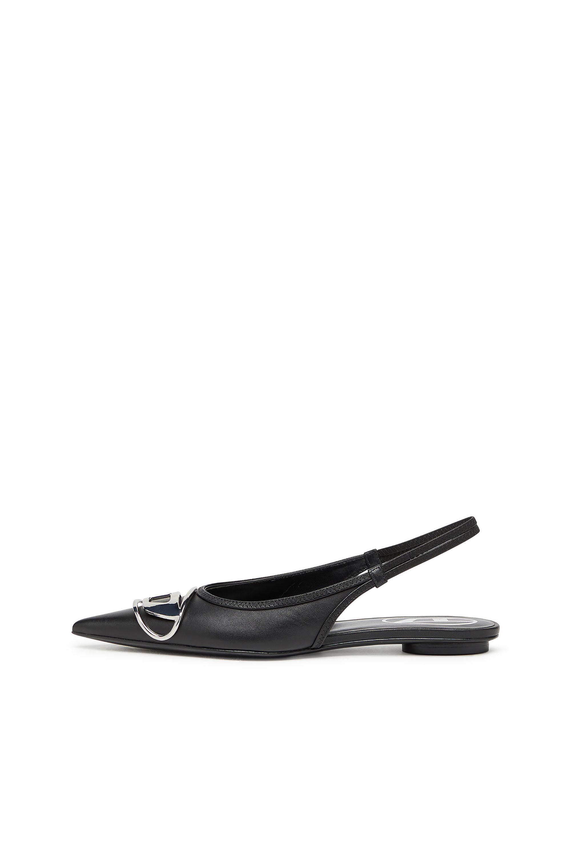 Diesel - D-VENUS SB BAL, D-Venus-Chaussures plates à brides en cuir nappa Femme in Noir - 2