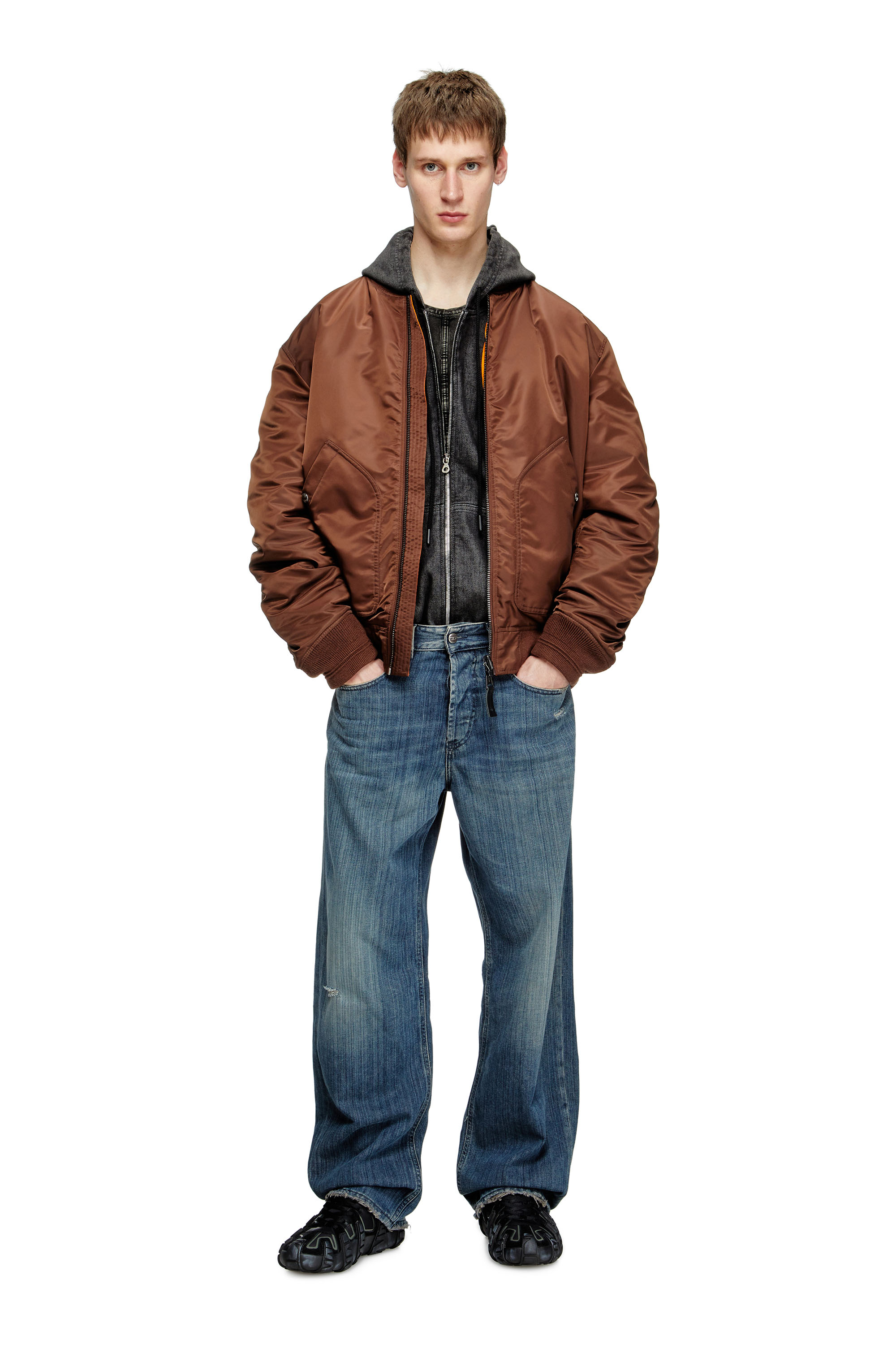 Diesel - Male's Relaxed Jeans 2001 D-Macro 09M09, Dark Blue - 2