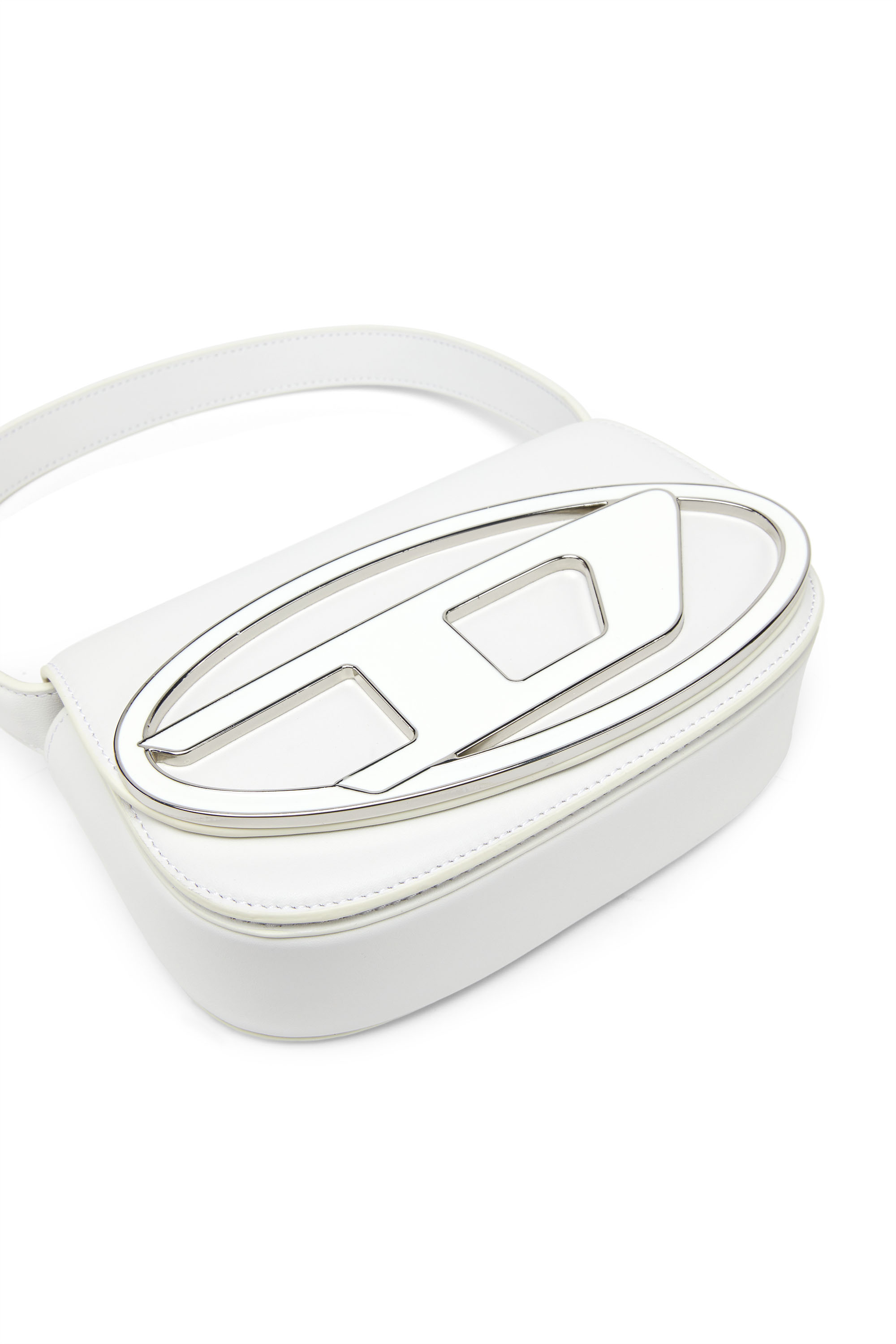 Diesel - 1DR, Female 1DR-Iconic shoulder bag in nappa leather in White - Image 5