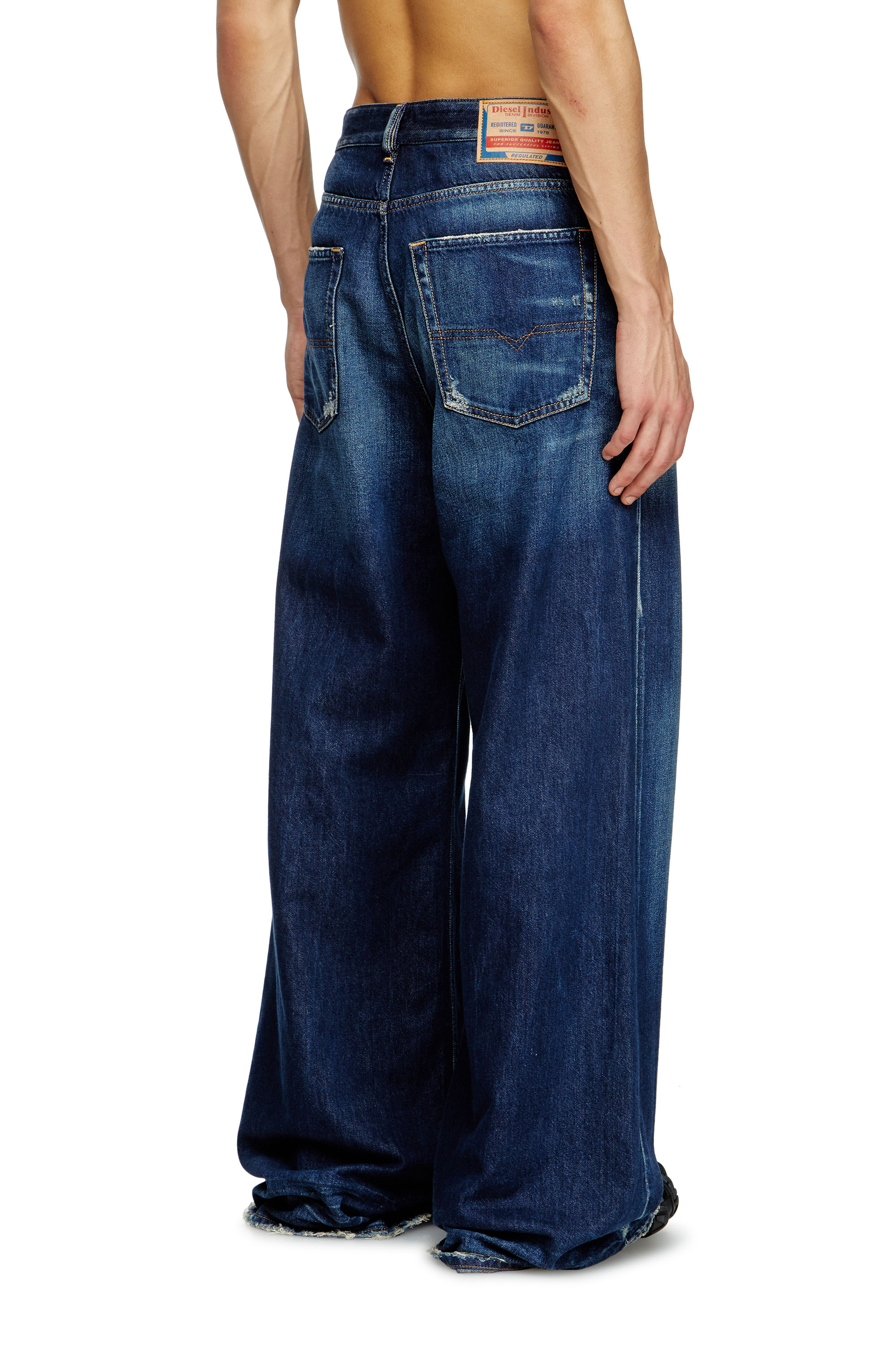 Diesel - Male's Relaxed Jeans D-Rise 09M06, Dark Blue - 4
